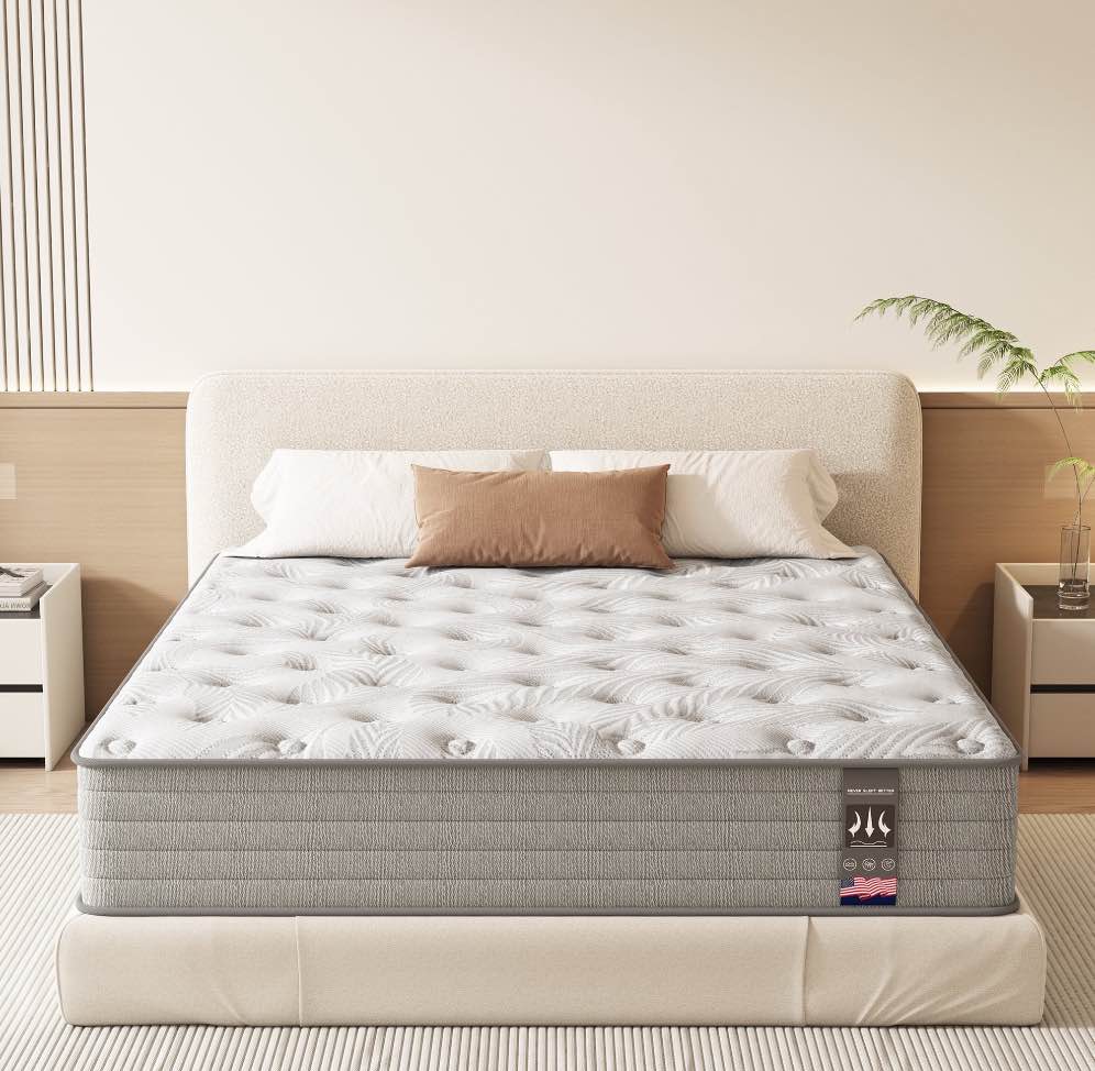 kow mattress 12 inch full size, gel memory foam hybrid mattress in a box, cozy sleep