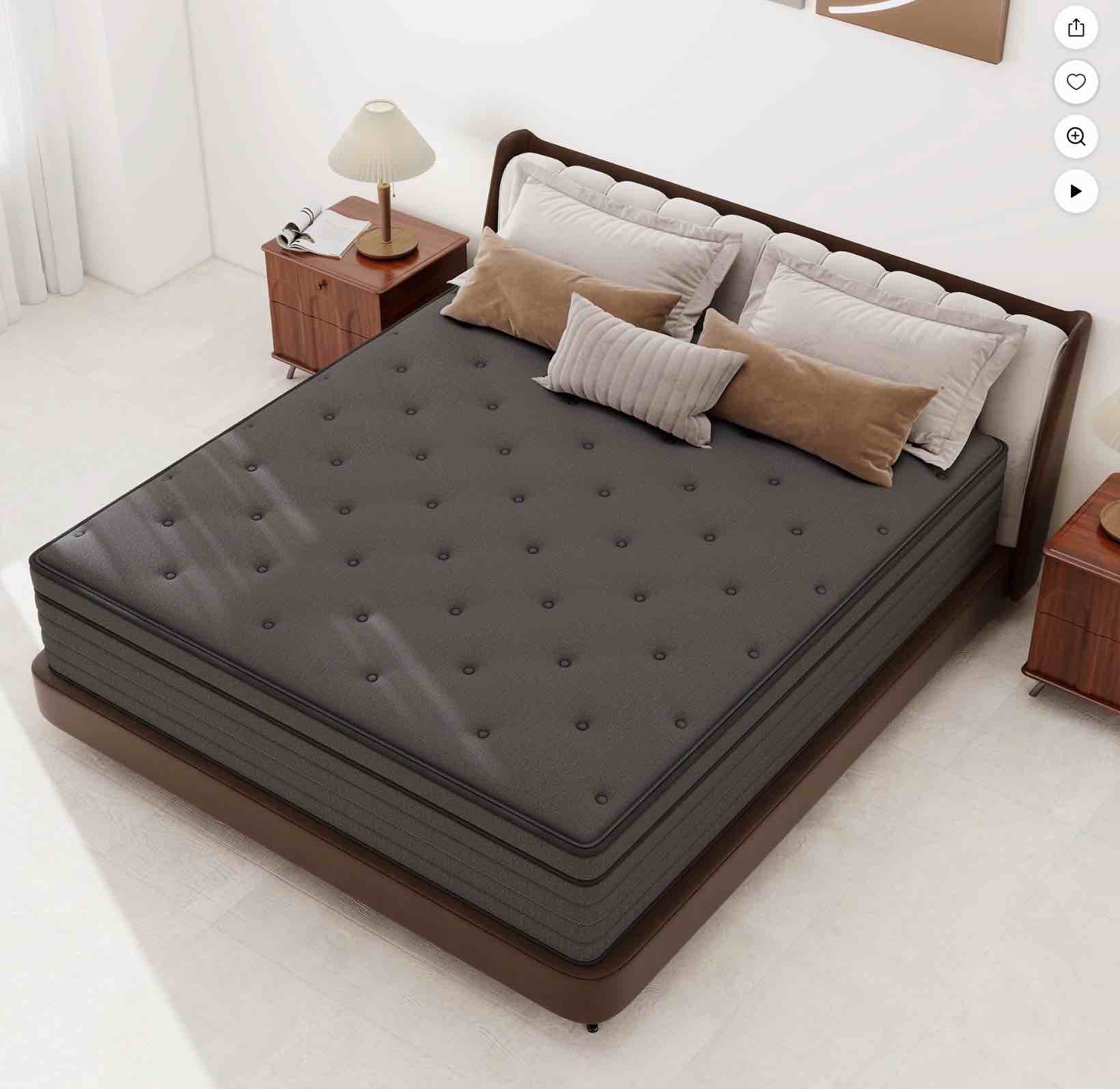CICIMLU Mattress 14 inch Queen Size, Gel Memory Foam Hybrid Mattress in a Box, Cozy Sleep