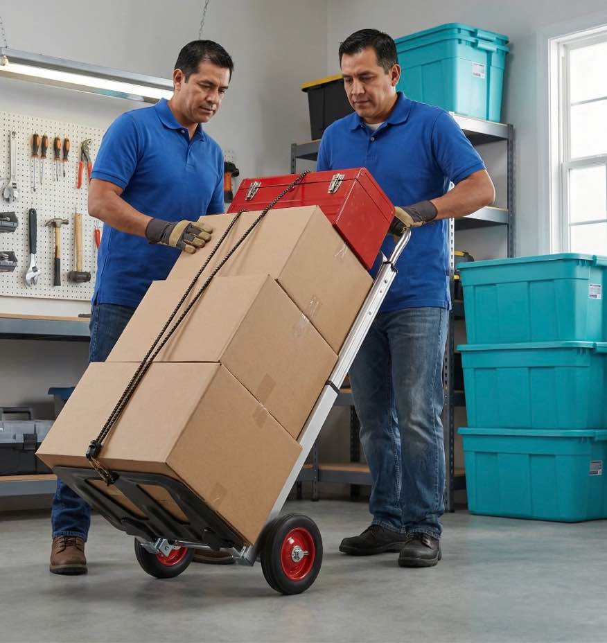 Takira Folding Hand Truck, Aluminum Construction with 6 inch Rubber Wheels for Moving Boxes,Delivery