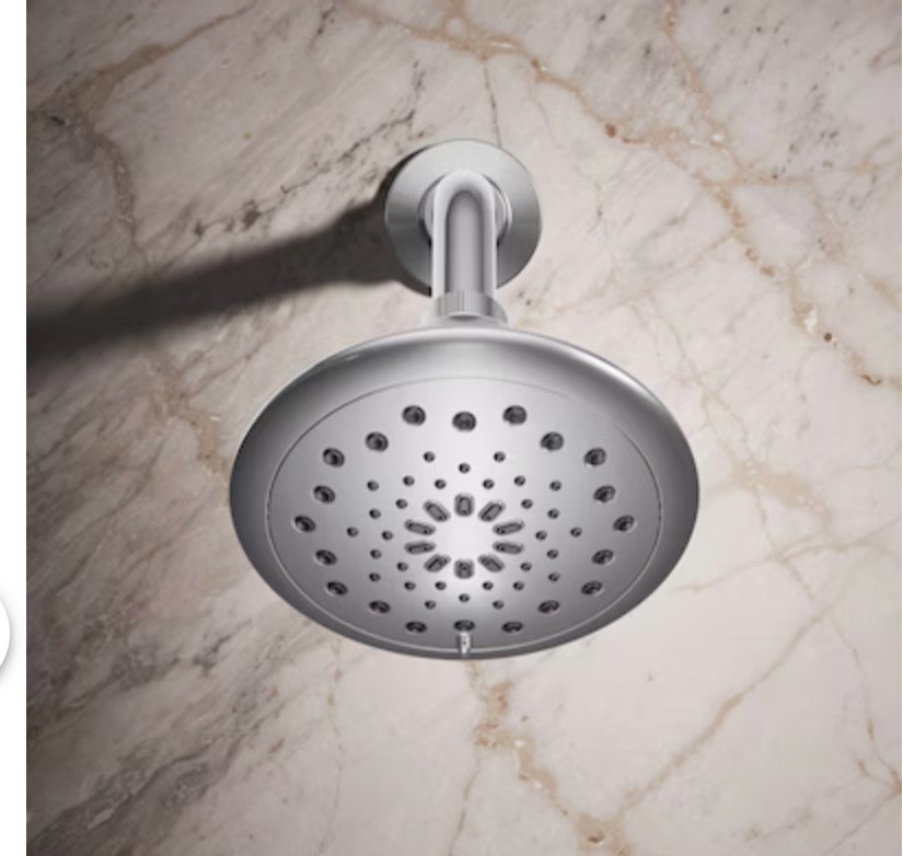 KOHLER Avail 3 -Spray Polished Chrome 5.75-in Round Shower Head 1.75 GPM