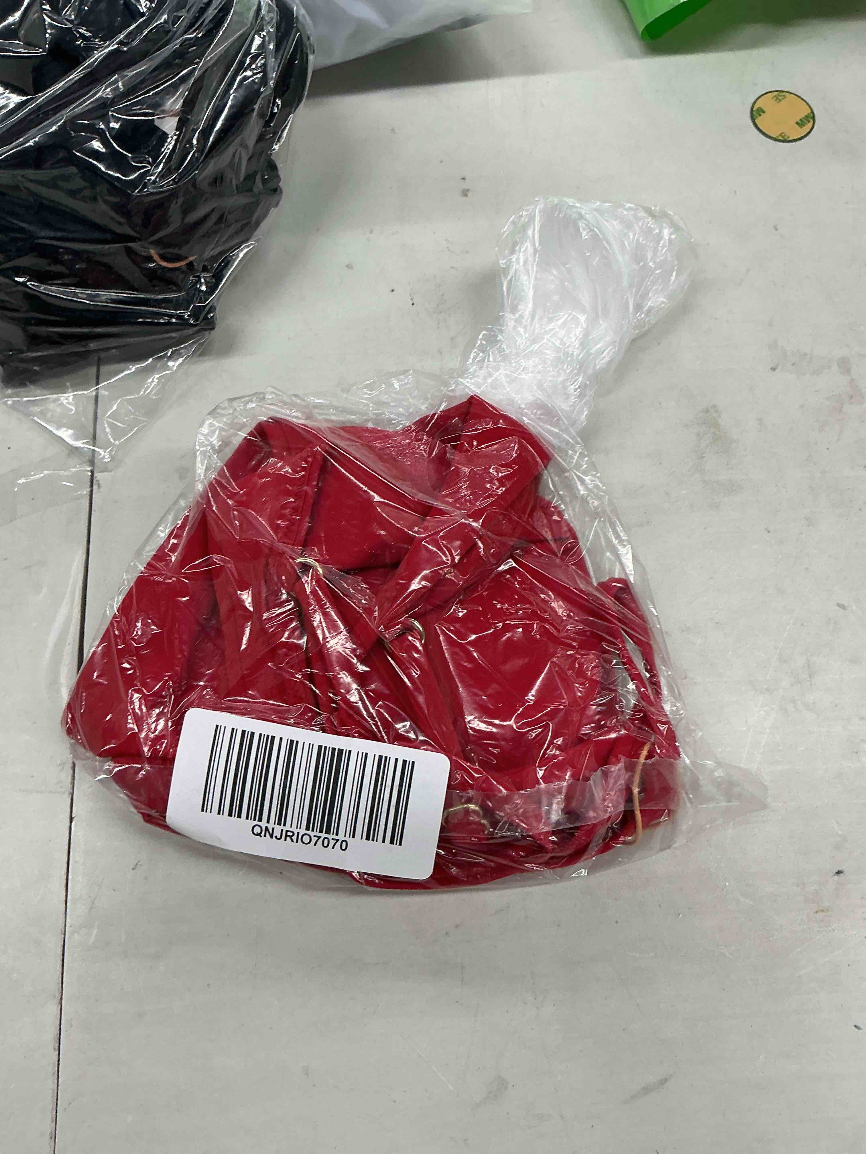Condition photo showing Good Condition for quince italian v-neck bikini top, s, cherry