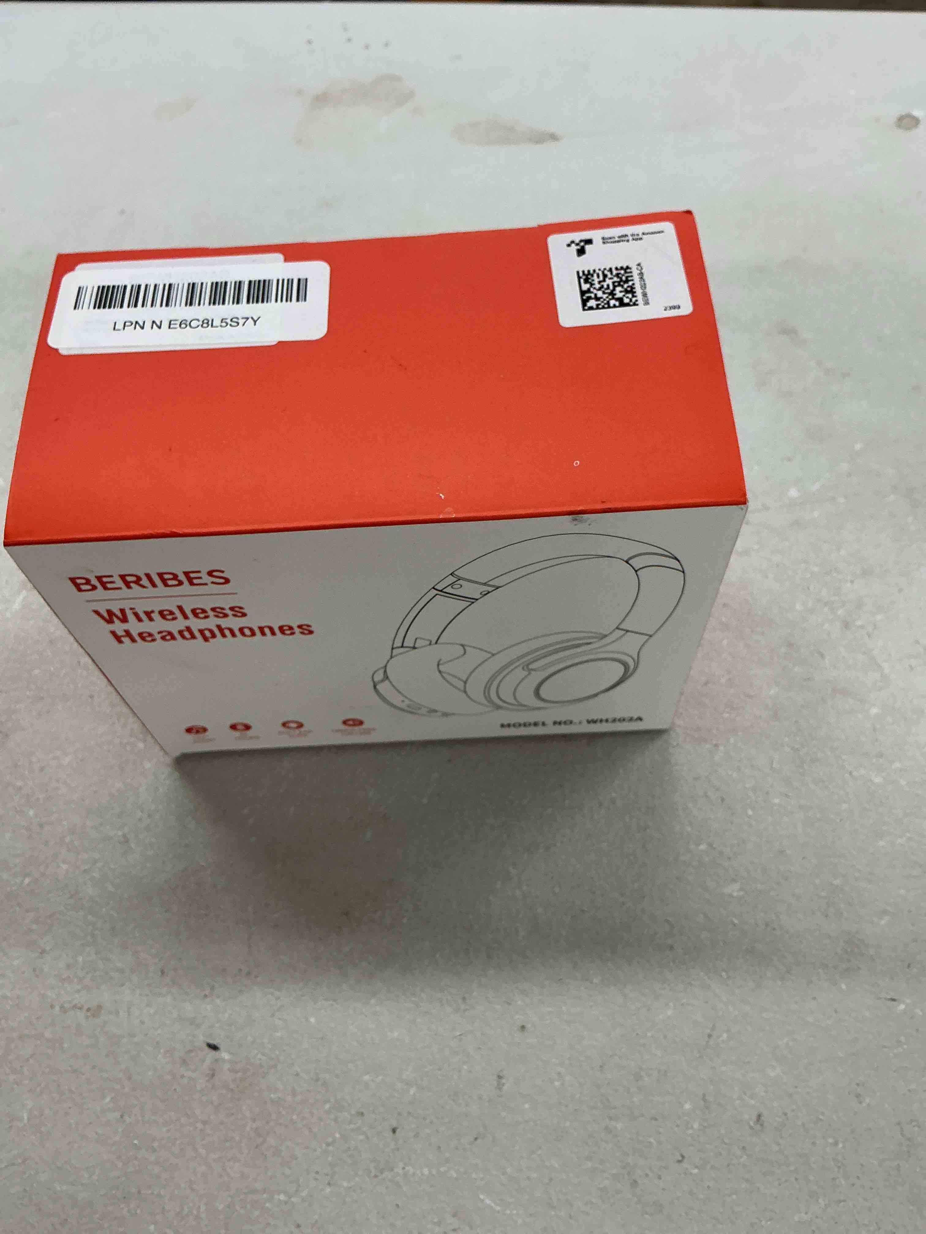Condition photo showing Good Condition for beribes bluetooth headphones over ear, 65h playtime and 6 eq music modes wireless headphones with microphone, hifi stereo foldable lightweight headset, deep bass for home office cellphone pc ect. black