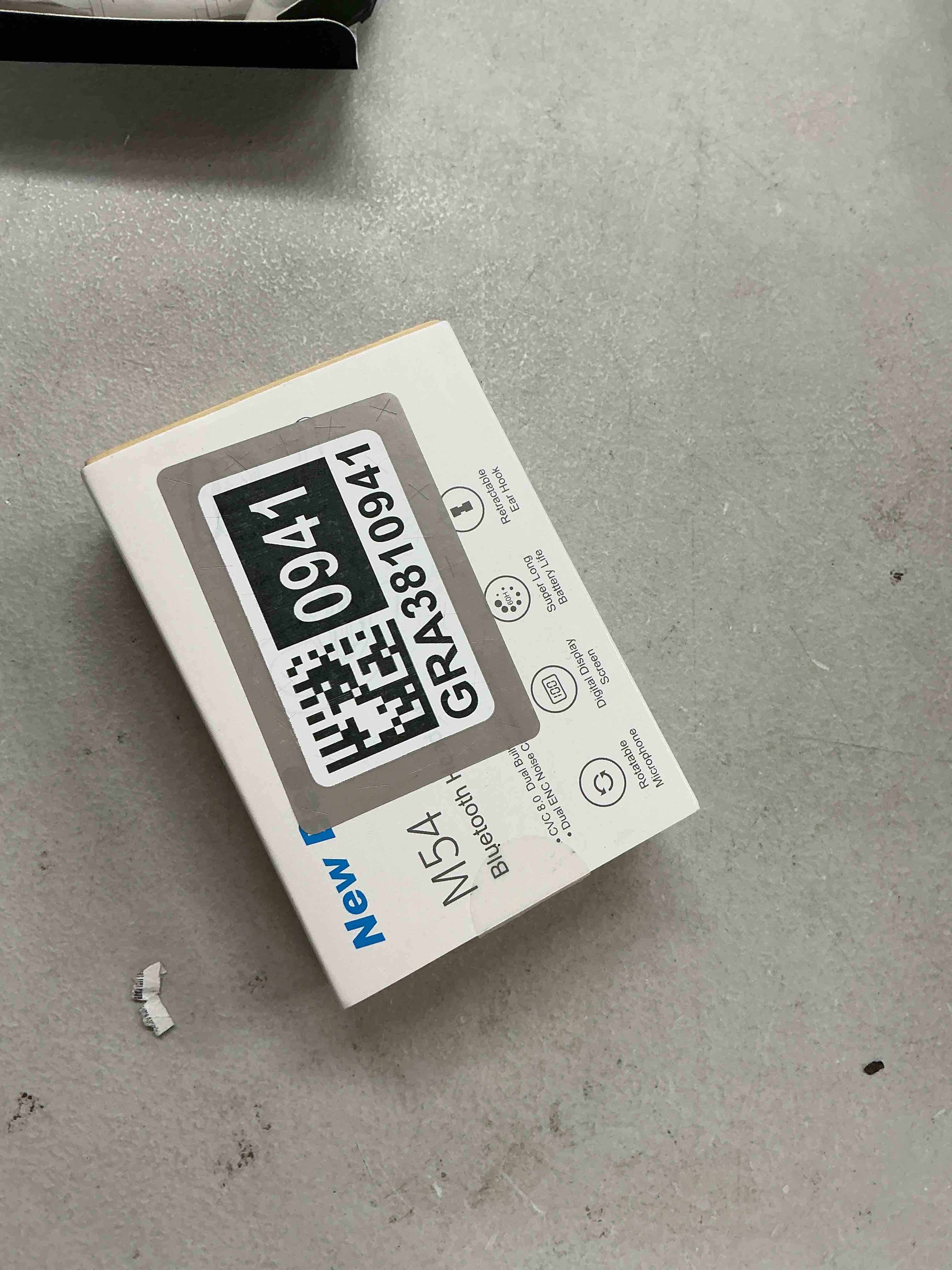 Condition photo showing Good Condition for new bee bluetooth headset v5.1 72h talk time dual mic with mute button for business, wireless hand-free bluetooth earpiece with 500mah charging case for cell phone calls trucker driver laptop blue m54