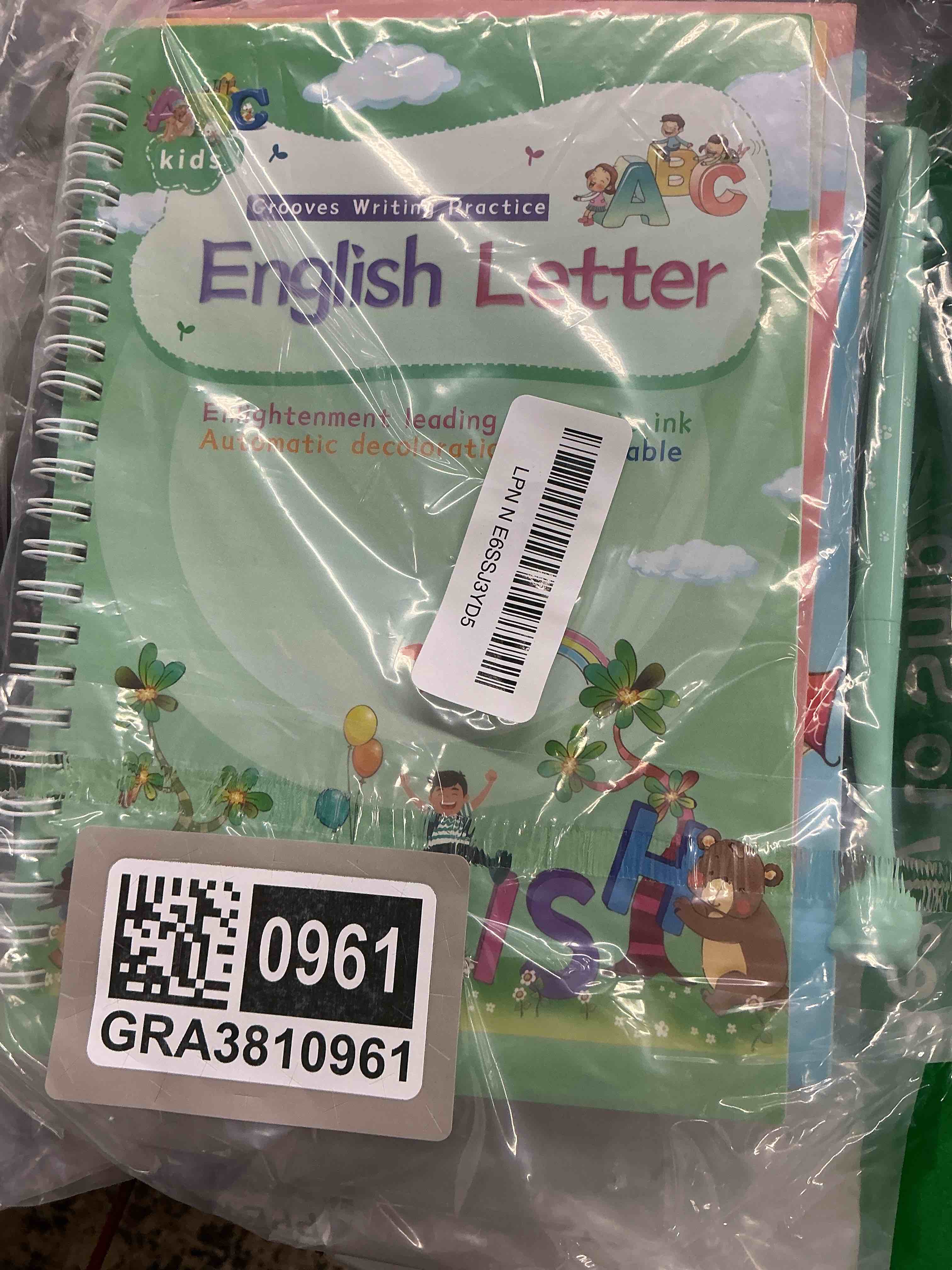 Condition photo showing Good Condition for magic ink copybooks for kids reusable handwriting workbooks for preschools grooves template design and handwriting aid practice for kids 4