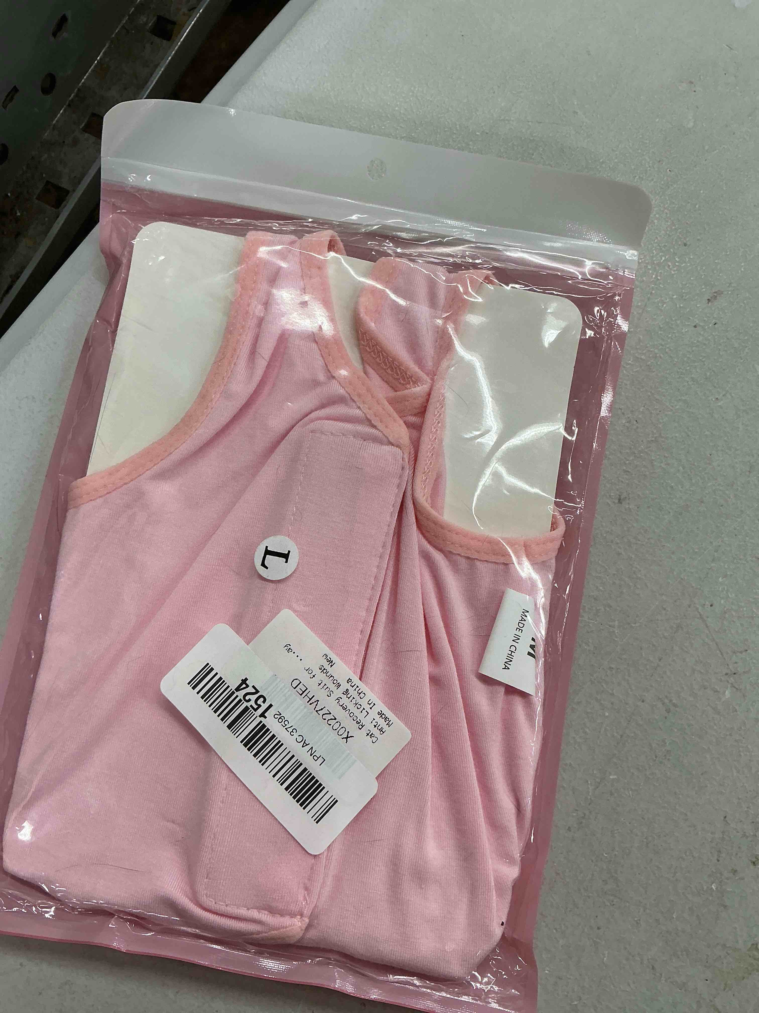 Condition photo showing Good Condition for cat recovery suit for abdominal wounds or skin diseases, cat onesie for cats after surgery female kitten recovery suit, breathable e-collar alternative for cats after spay anti licking wounds