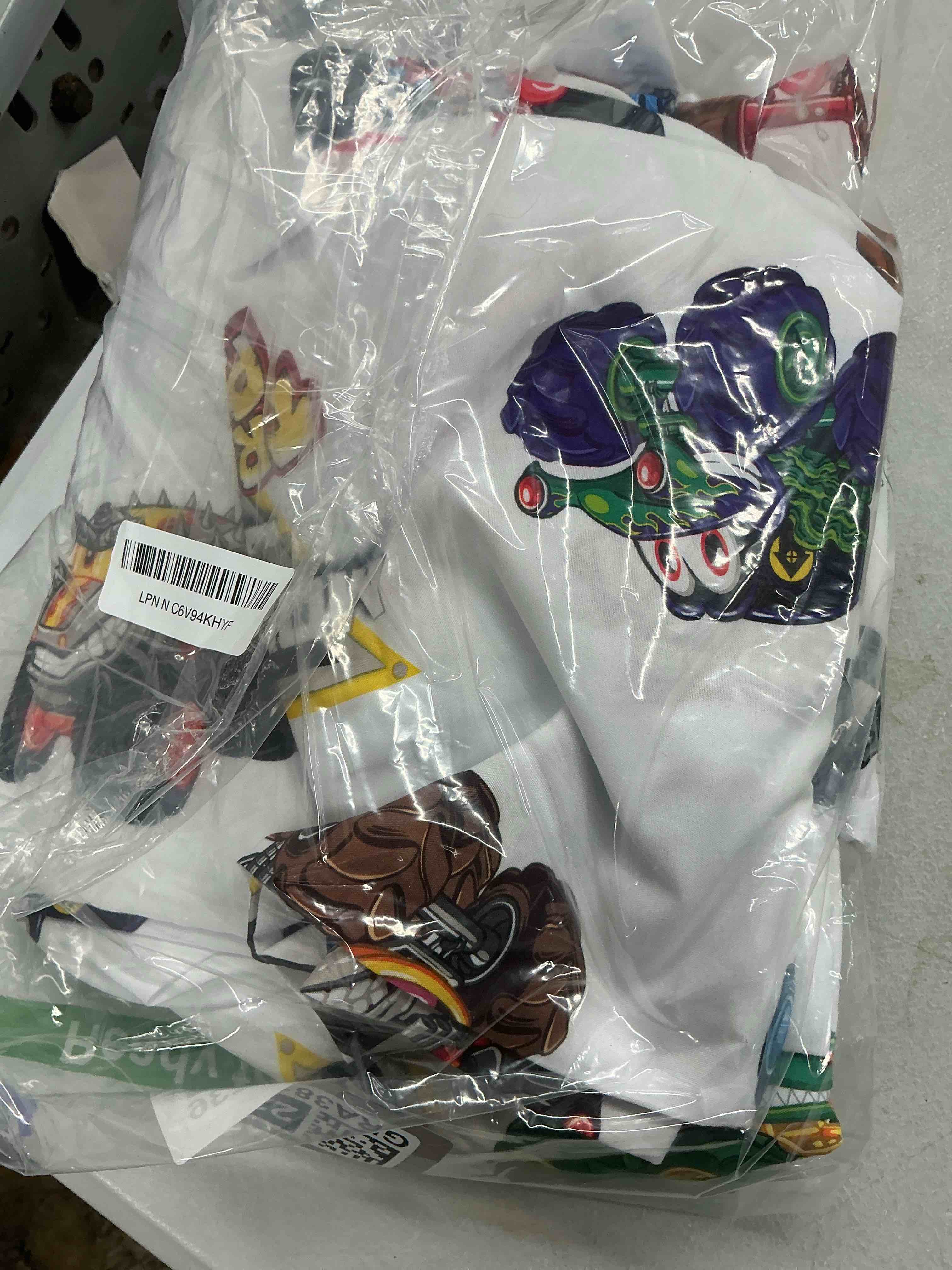 Condition photo showing Good Condition for monster jam truckin pals 5 piece twin bed set - includes comforter & sheet set - bedding features grave digger & megalodon - super soft fade resistant microfiber (official monster jam product) twin blue - monster jam