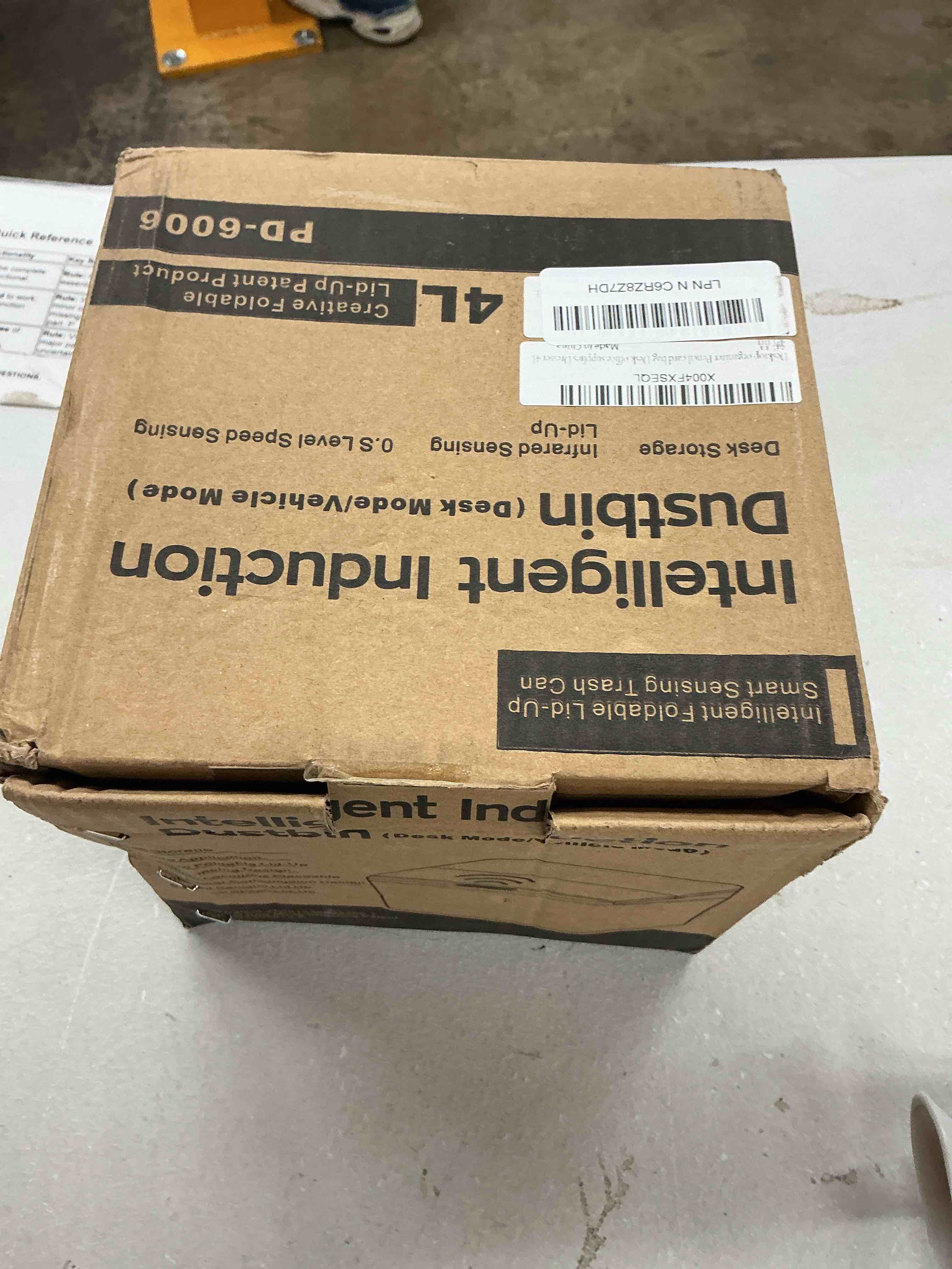 Condition photo showing Good Condition for yuyte smart garbage can, touchless automatic garbage can, small trash cans, with enclosed design, infrared sensor, for home office bathroom, induction trash bin (4l)