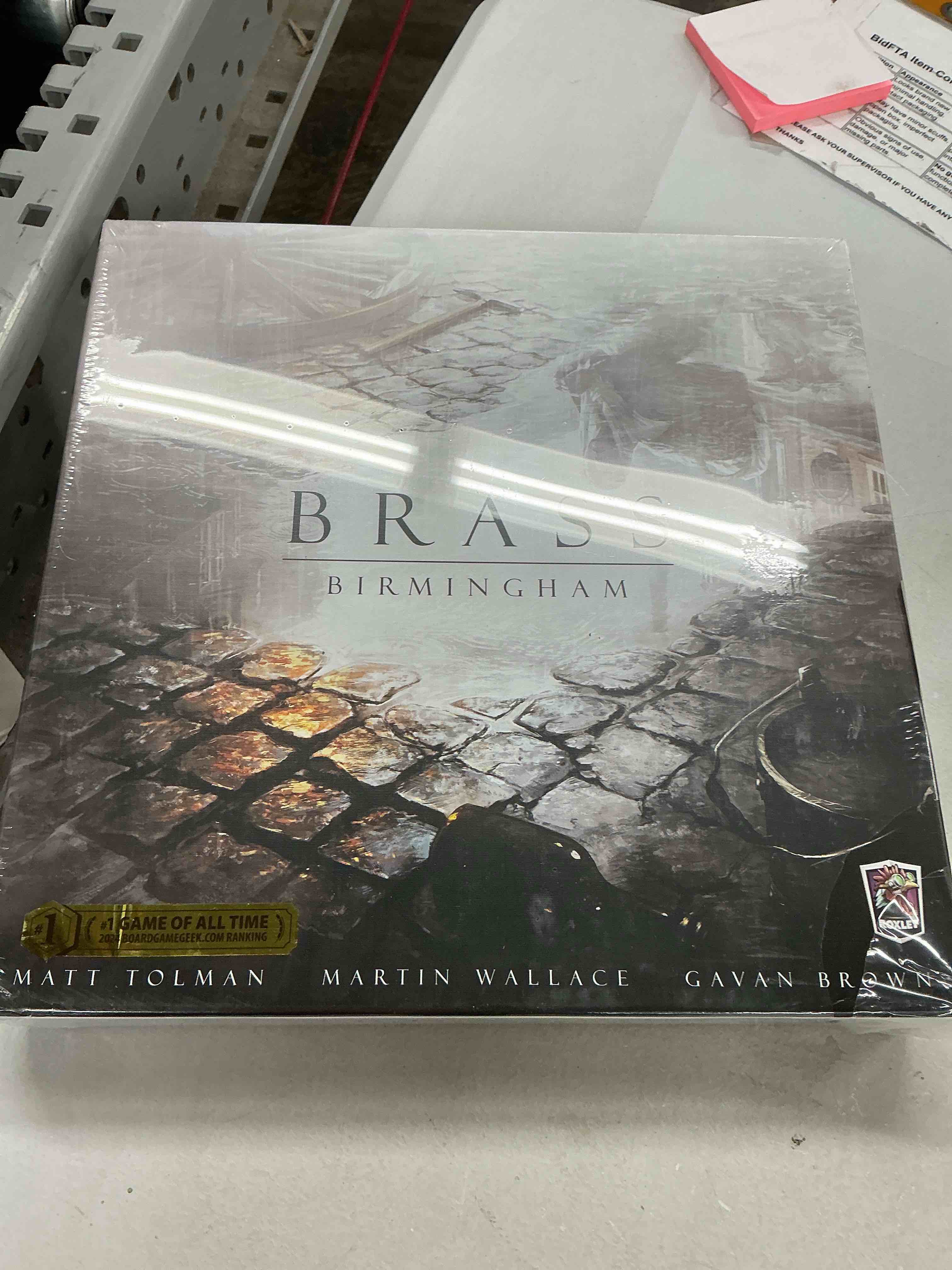 Condition photo showing New/Like New for roxley games brass: birmingham - an economic strategy game for 2-4 players | #1 board game on board game geek | ages 14+ | plays in 60-120 minutes brass birmingham