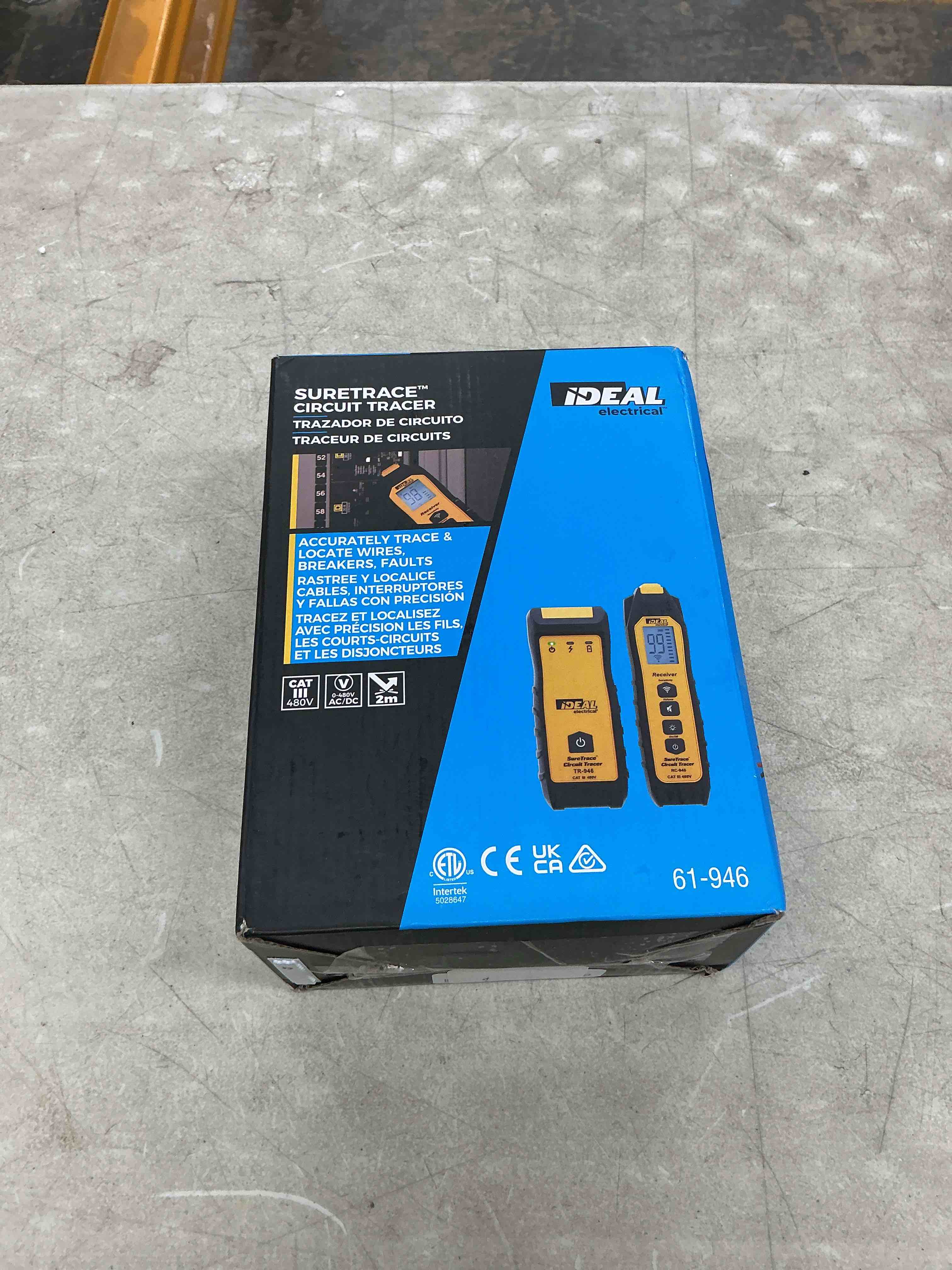 Condition photo showing Good Condition for ideal electrical suretrace digital circuit tracer (61-946) 0-480 volts ac/dc with backlit display — find breakers, fuses, wires, dead shorts, and splice errors