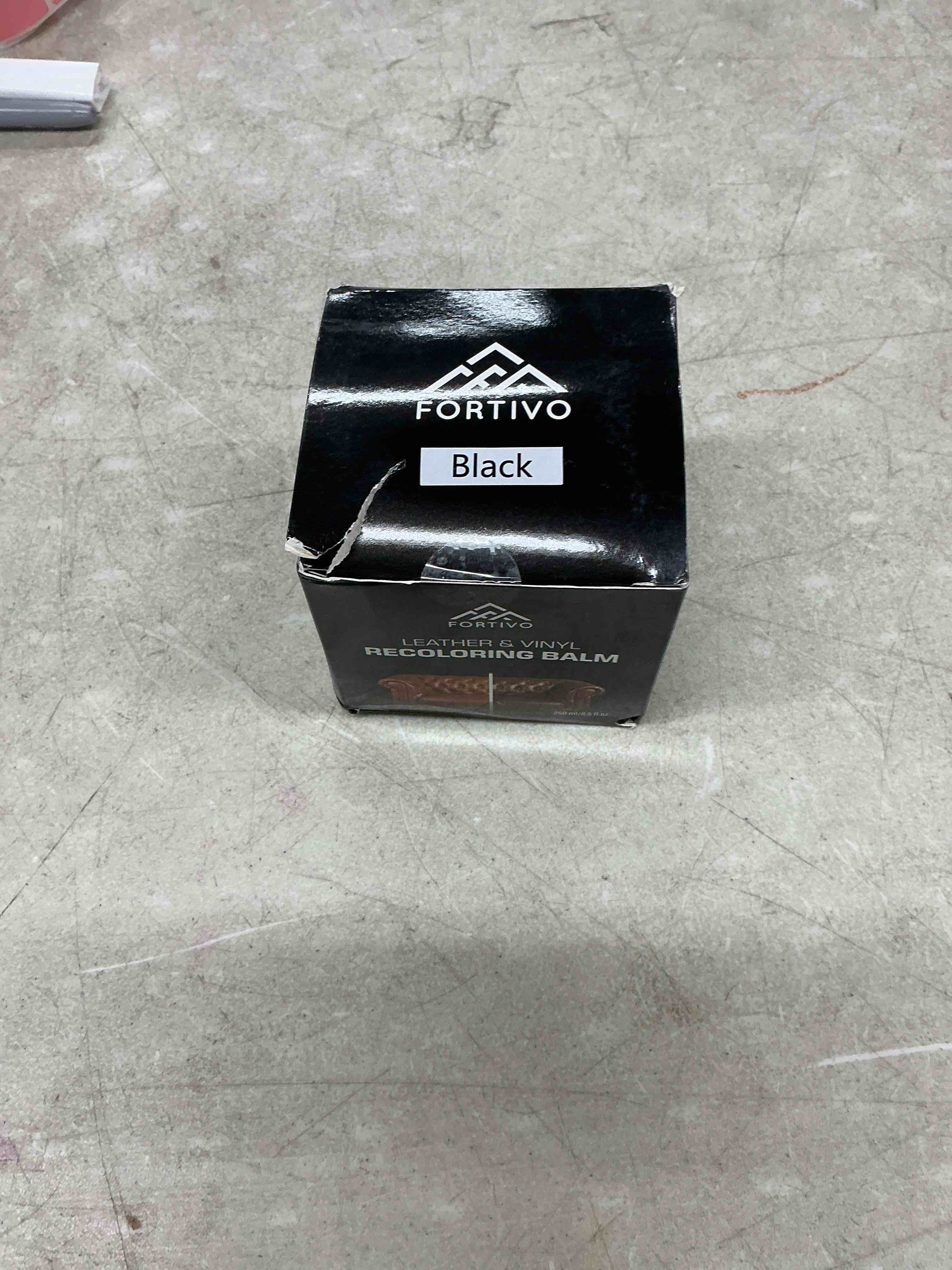 Condition photo showing Good Condition for leather recoloring balm, color restorer for couches and car seats, leather scratch remover and dye, 10 oz dark brown
