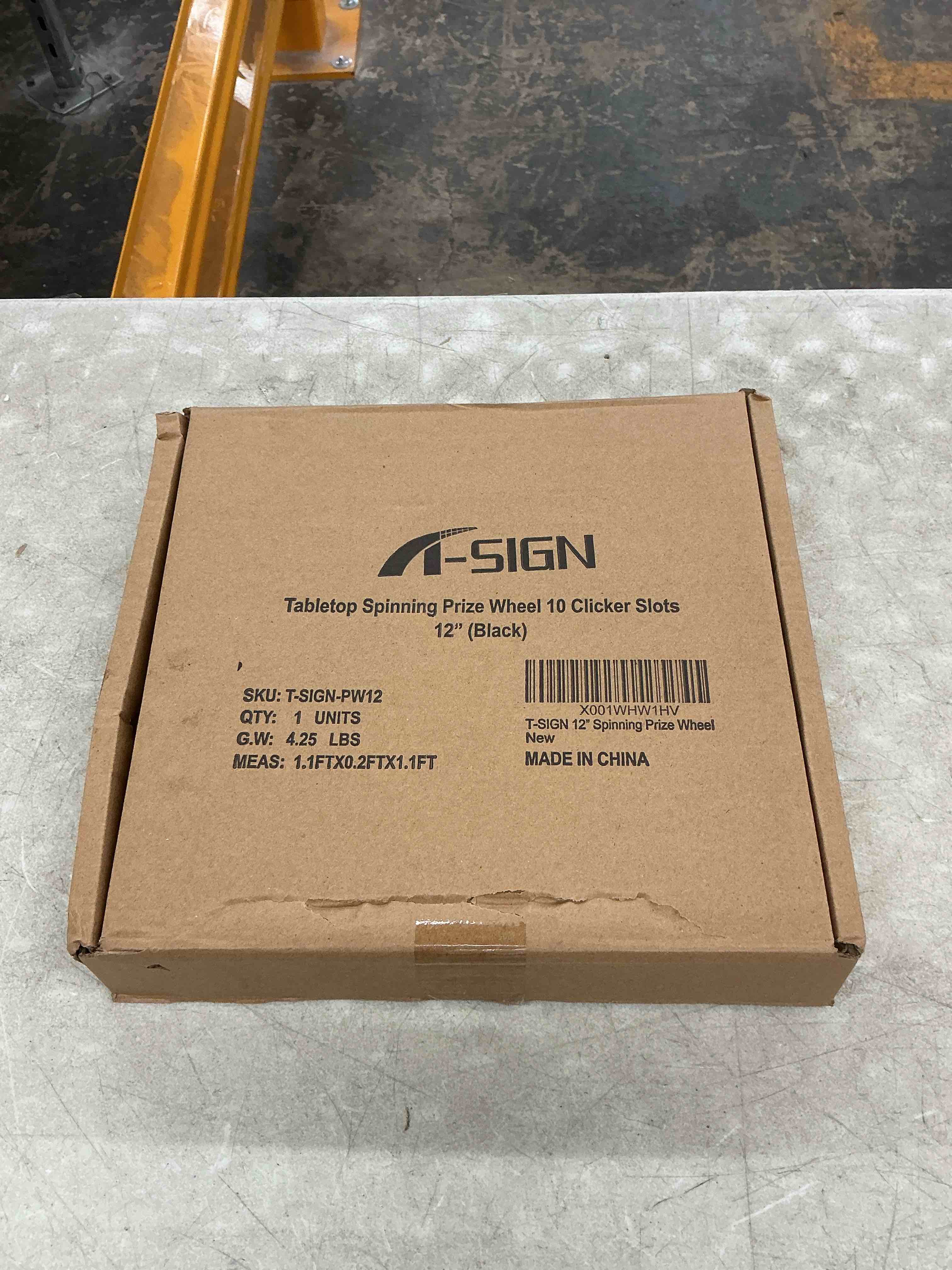 Condition photo showing Good Condition for t-sign 12 inch heavy duty spinning prize - 10 slots color tabletop roulette spinner wheel of fortune - spin the wheel with dry erase marker and eraser win the fortune spin game for trade show 12-inch prize wheel