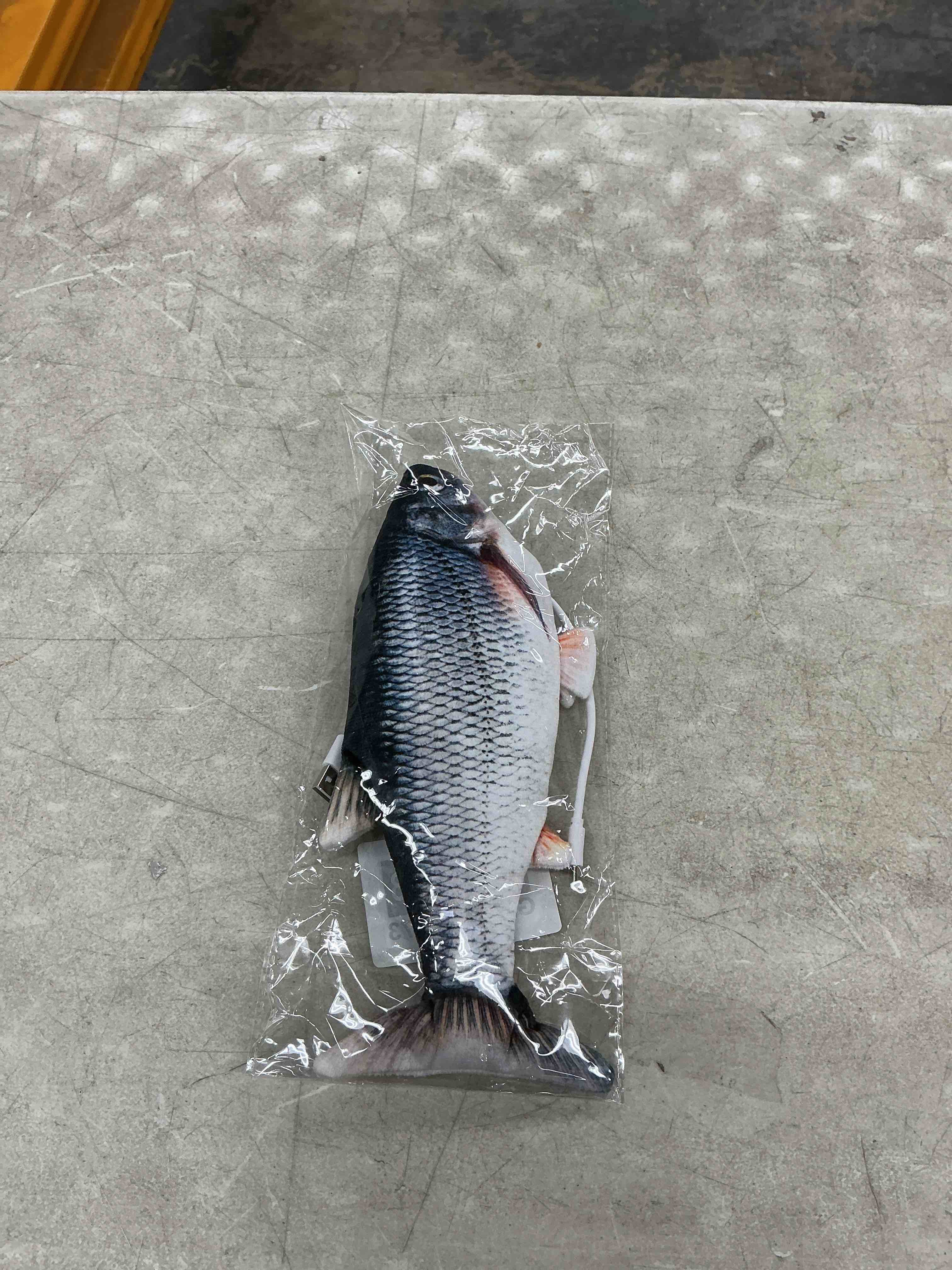 Condition photo showing Good Condition for tocirelo cat toys flopping fish with catnip, moving cat toy interactive for indoor cats, kitten kicker floppy dog toy, 11" electric realistic plush wiggle fish for kitty exercise carp