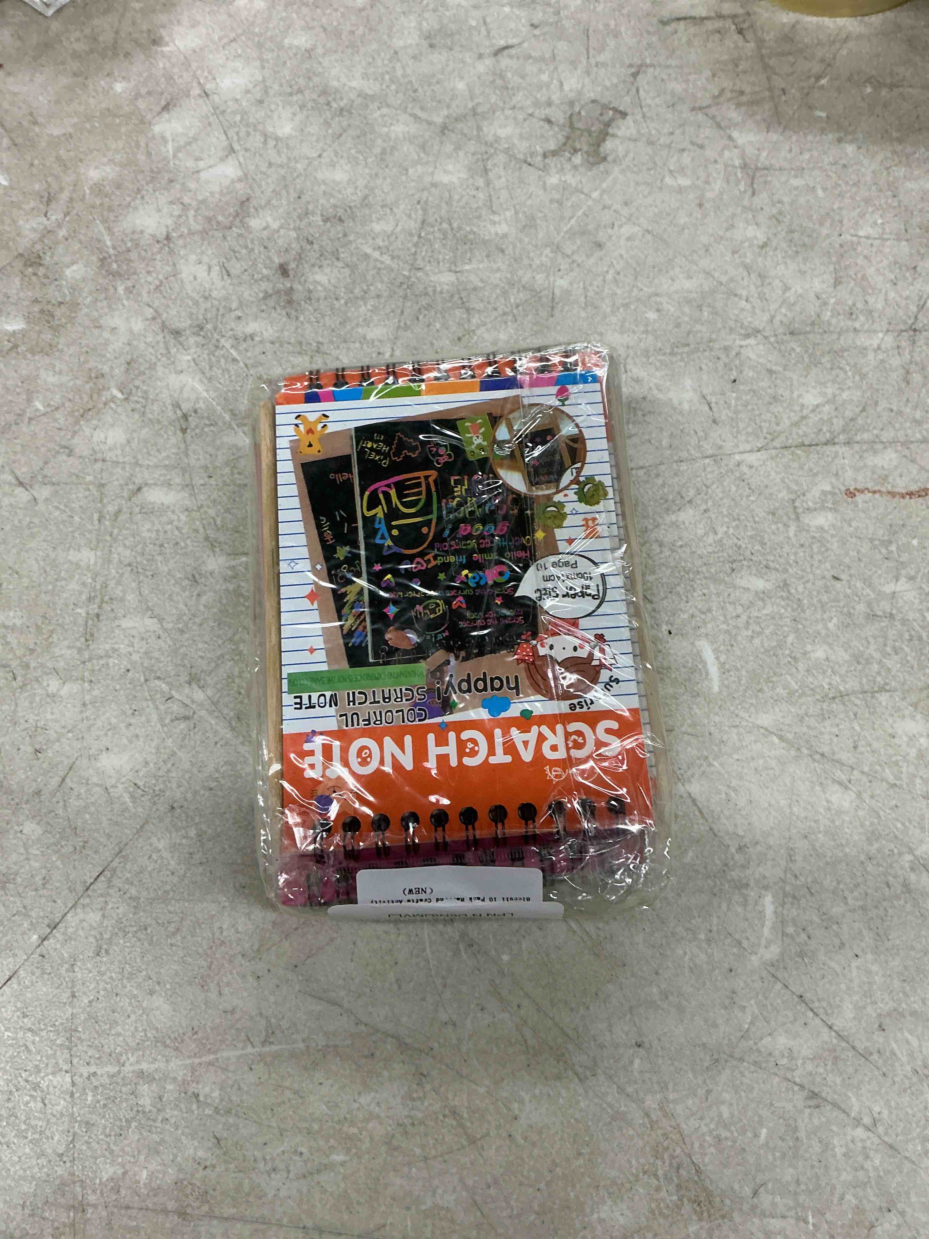 Condition photo showing Good Condition for blcculi 10 pack rainbow scratch notebooks,scratch note pads,rainbow scratch notes with wooden stylus,scratch art for party favors arts and crafts activity