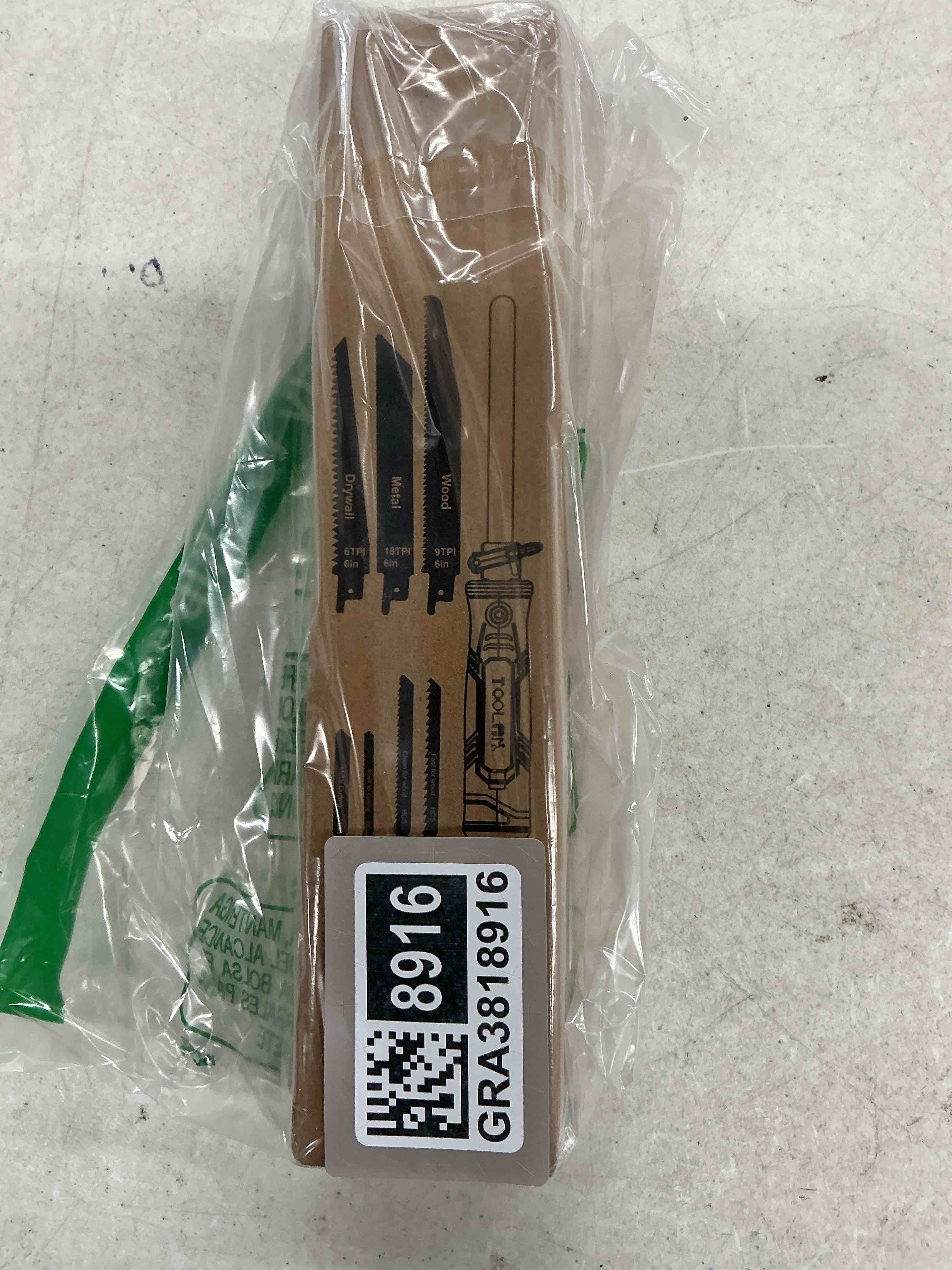 Condition photo showing Good Condition for 8-in-1 multi blades hand saw, drywall cutter. hacksaw. long blade hand saw, jab saw, for cutting drywall, sheetrock, wood, metel, plastic, plywood. blade quick change mechanism. 8-in-1 yellow