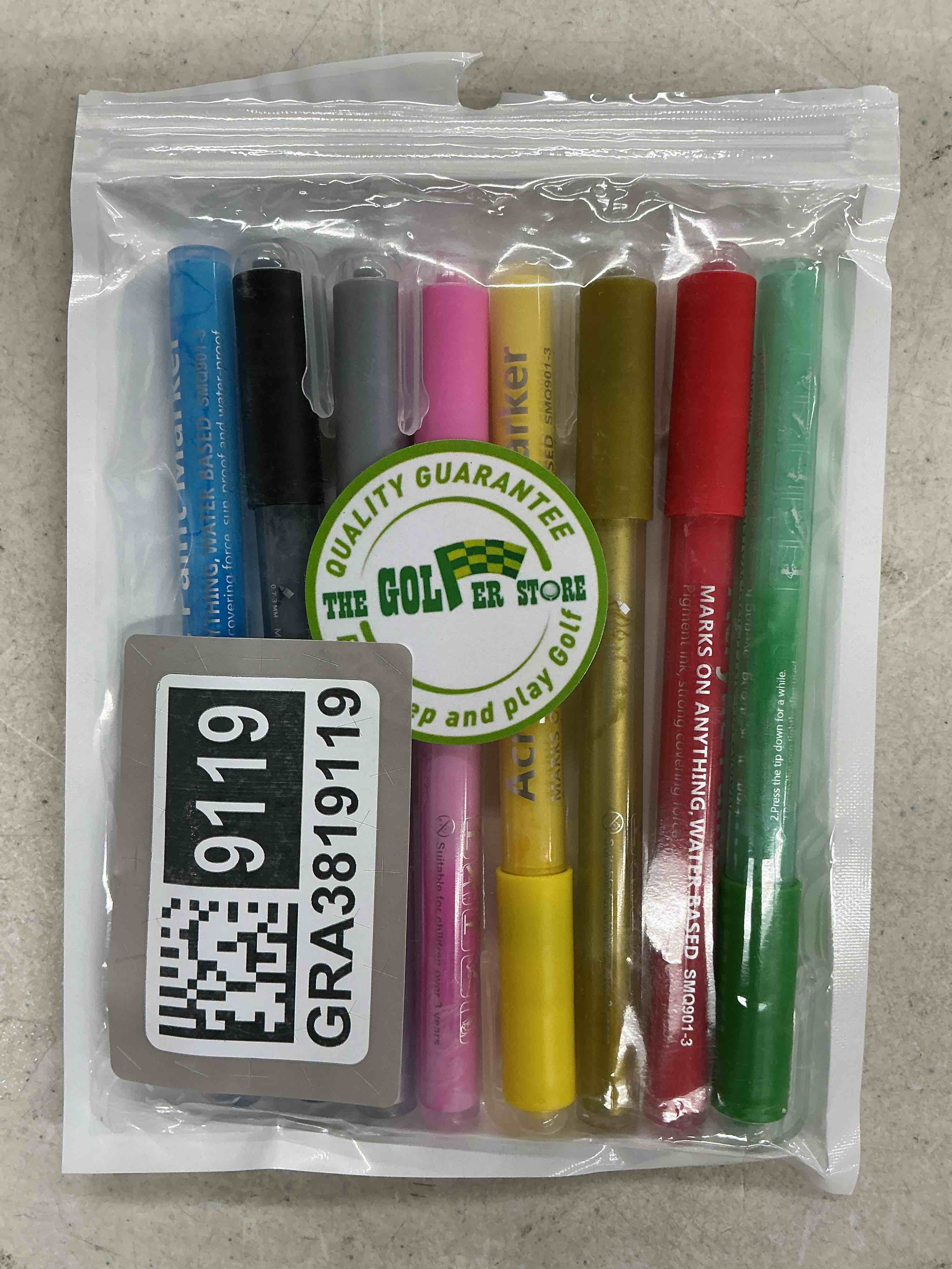 Condition photo showing Good Condition for the golfer store golf club paint-9pcs golf pens&golf markers for fill in, customize or renovate your clubs and diy golf balls