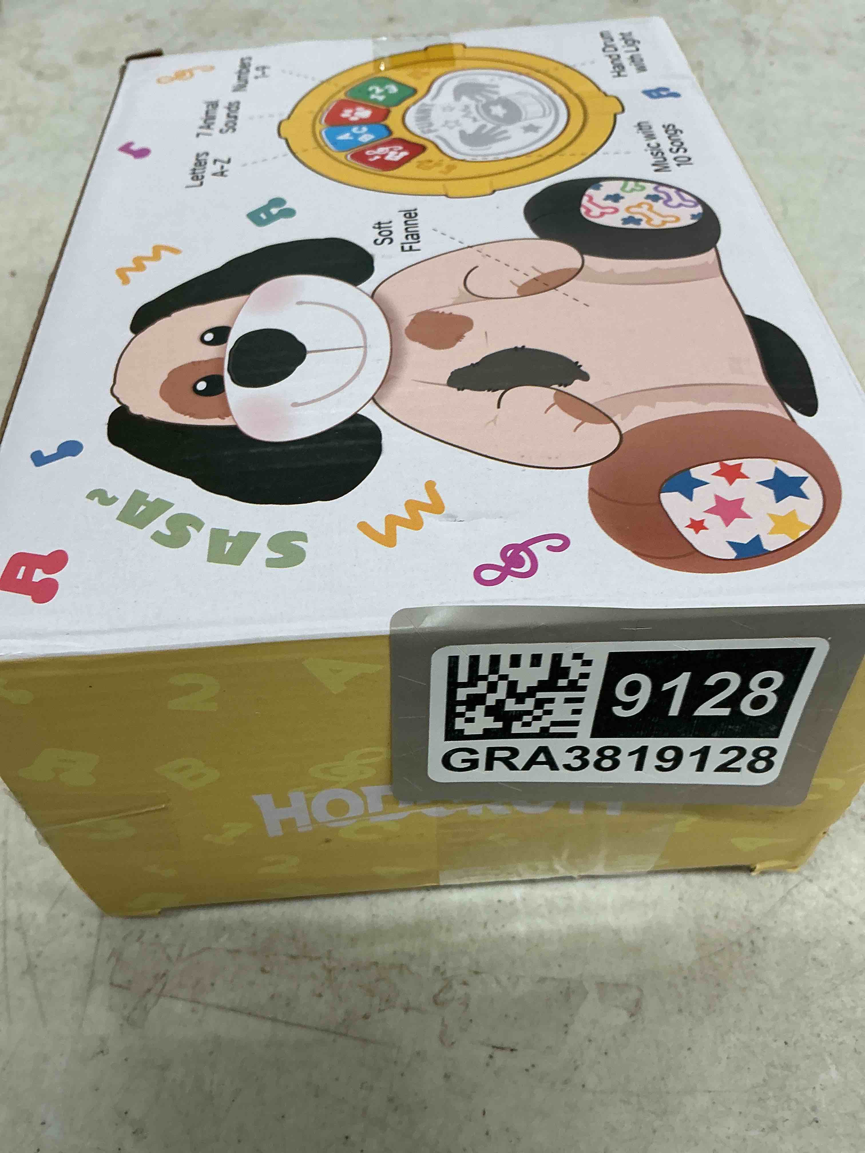 Condition photo showing Good Condition for baby toys 6-12 months, puppy musical plush with lights, abcs, animal sounds, numbers, infant early learning toy,christmas birthday gifts for 6+ month boys &girls stuffed dog