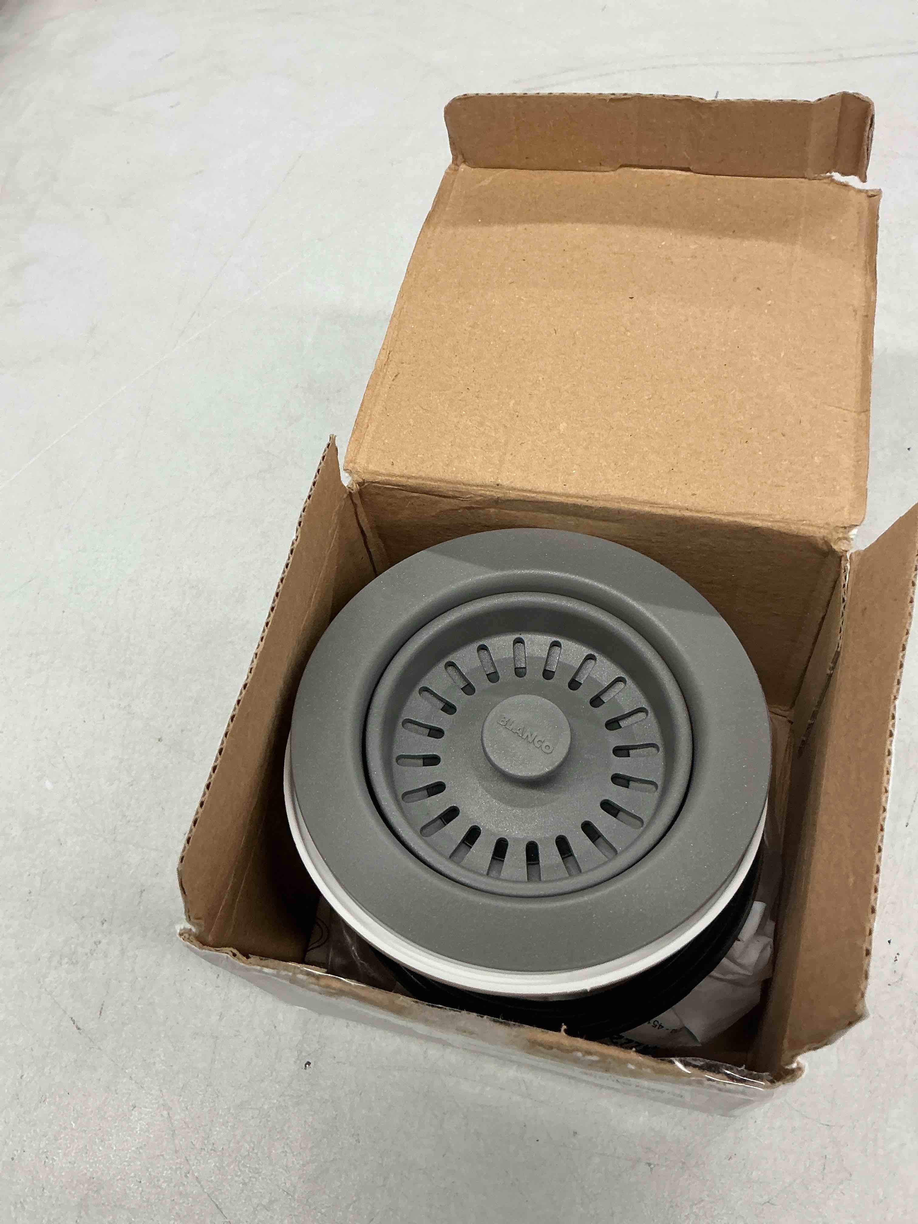 Condition photo showing Good Condition for blanco, metallic gray 442229 silgranit-matched kitchen garbage disposal flange, 3.5"