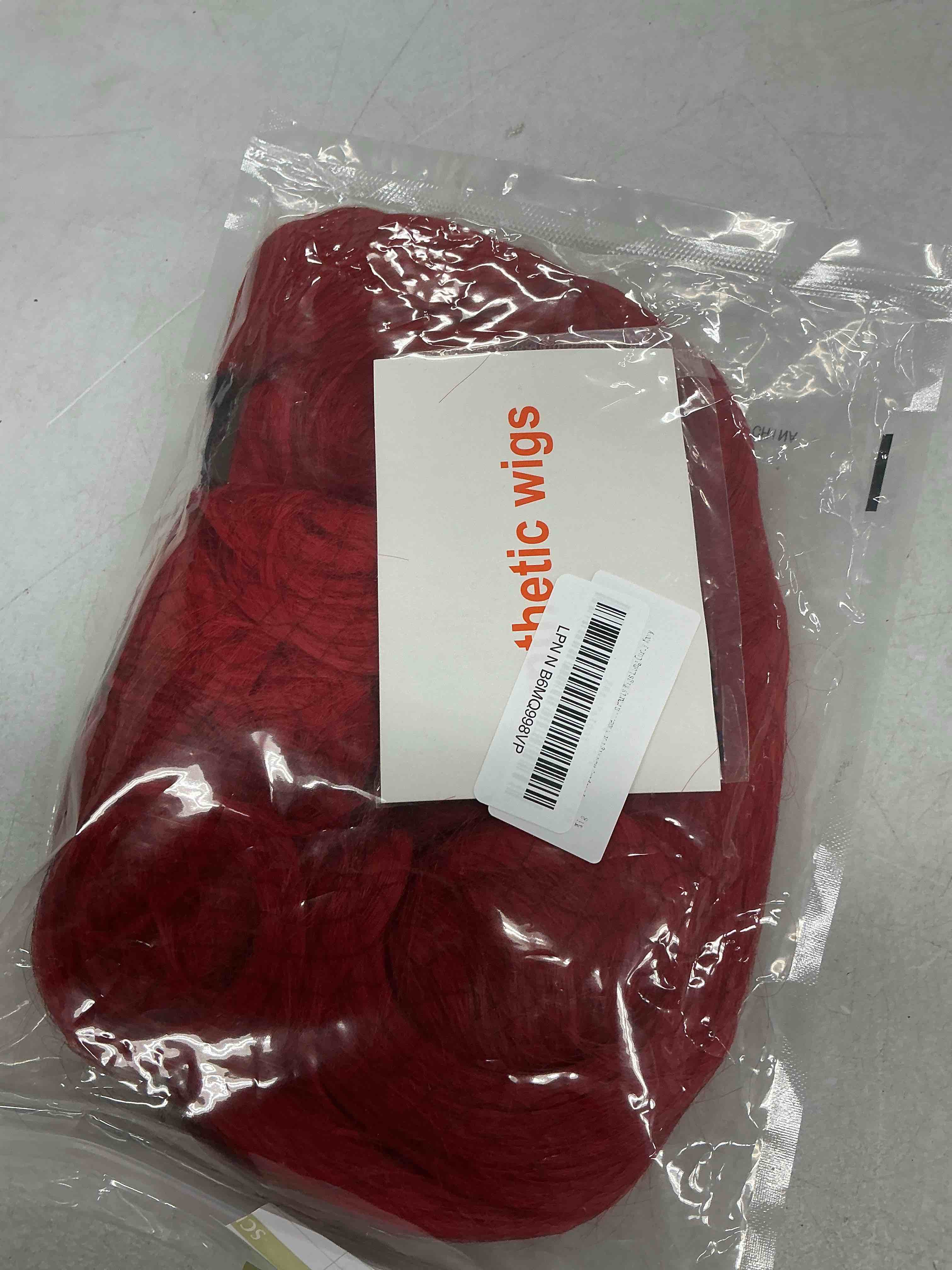 Condition photo showing Good Condition for topcosplay red wig for women cosplay costume halloween party wigs long curly wavy wig bright red