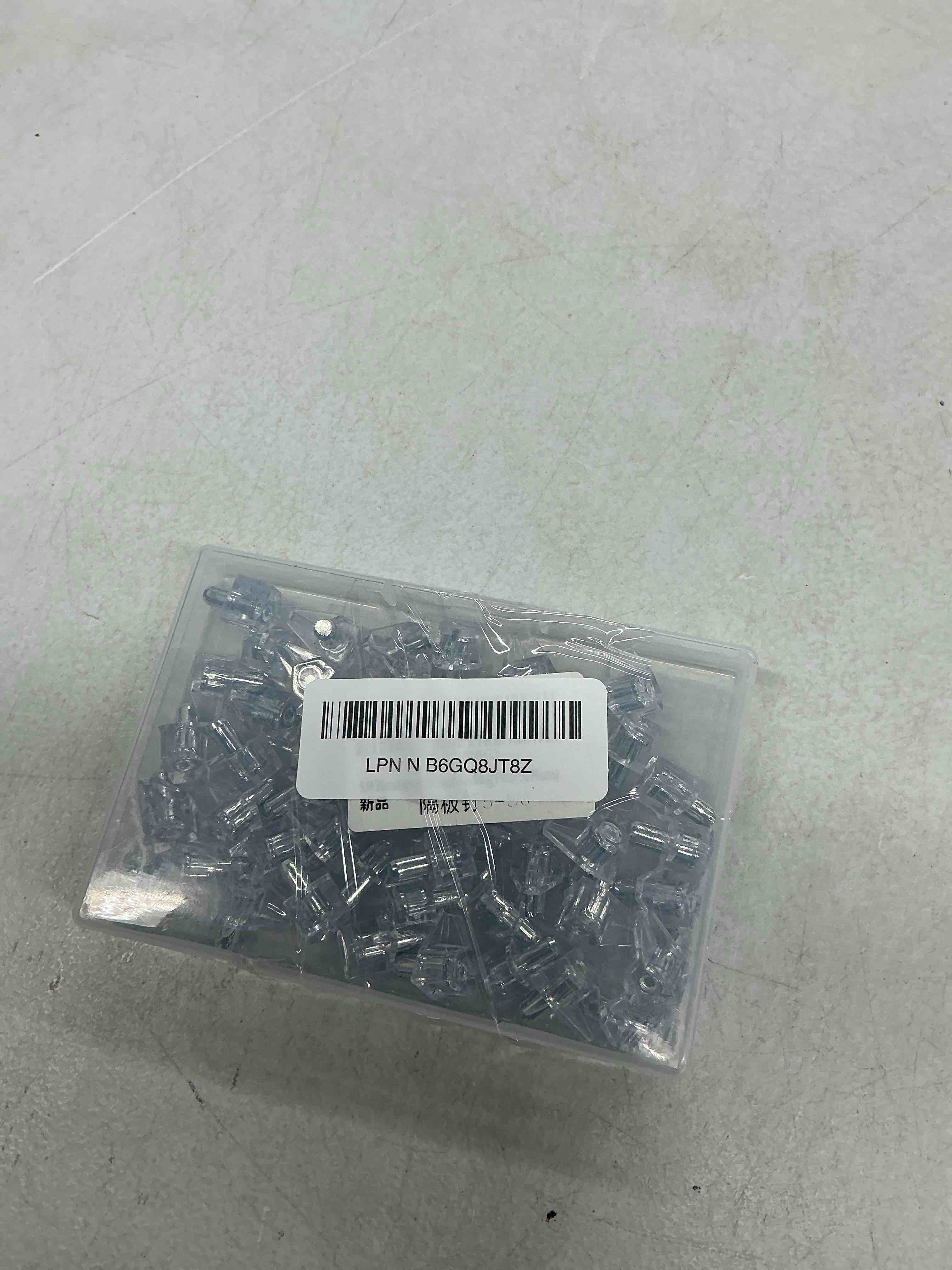 Condition photo showing Good Condition for clear plastic shelf support pegs - 5mm cabinet shelf pins (50 pieces) 5mm clear (50 pieces)