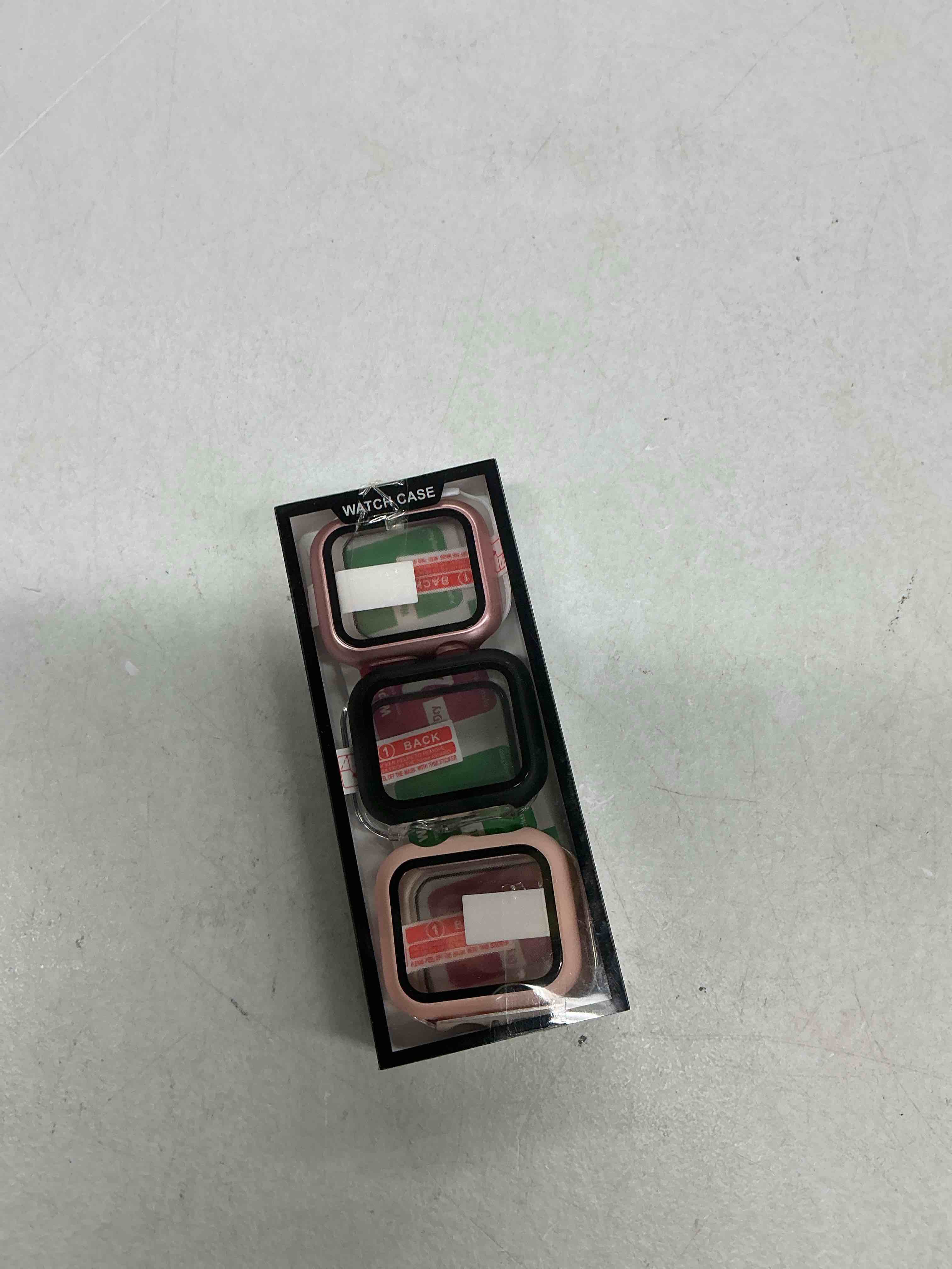 Condition photo showing Good Condition for 6-pack case compatible with apple watch 40mm series se 3(2025)/se 2/se/6/5/4 with tempered glass screen protector, qckanlj ultra-thin hard pc full protective face cover bumper for iwatch 40 mm black/transparent/pink/white/starlight/rose gold 40mm