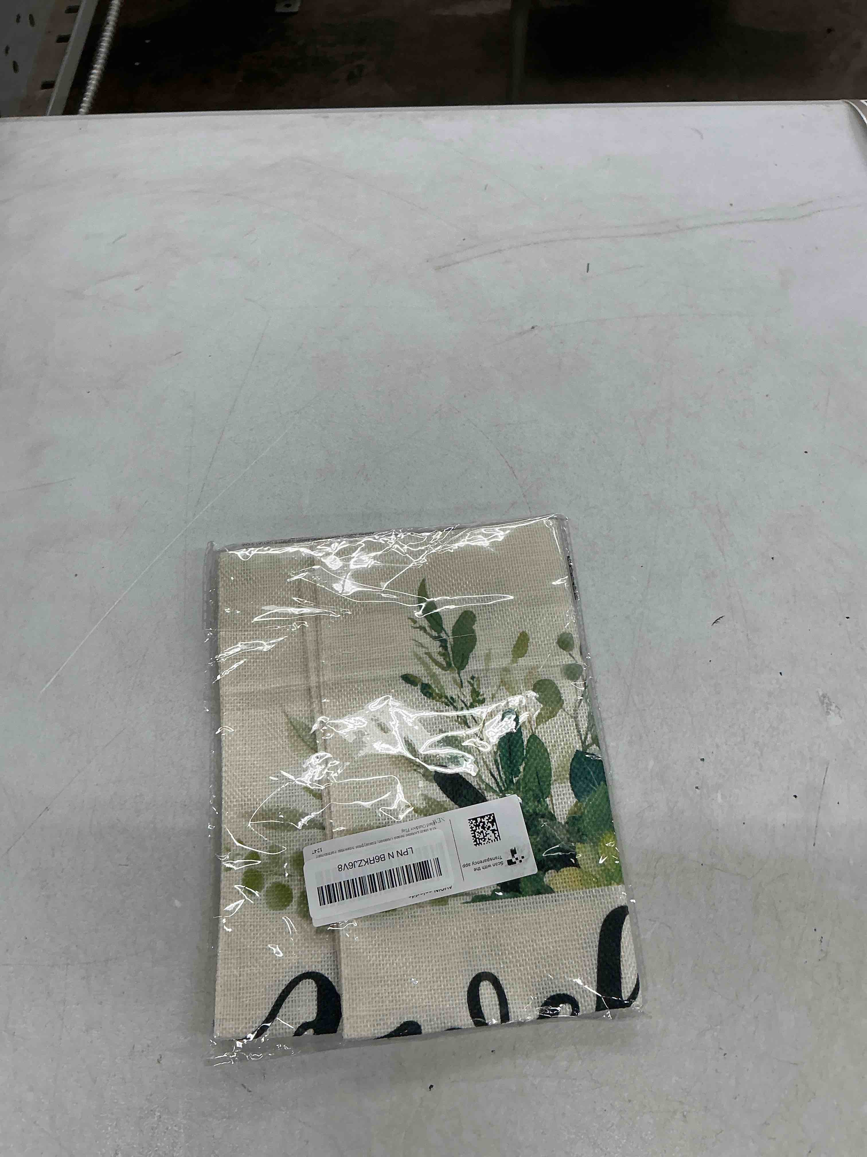 Condition photo showing Good Condition for avoin colorlife spring summer floral welcome garden flag 12x18 inch double sided outside, eucalyptus seasonal farmhouse yard outdoor flag garden size-12 x 18"
