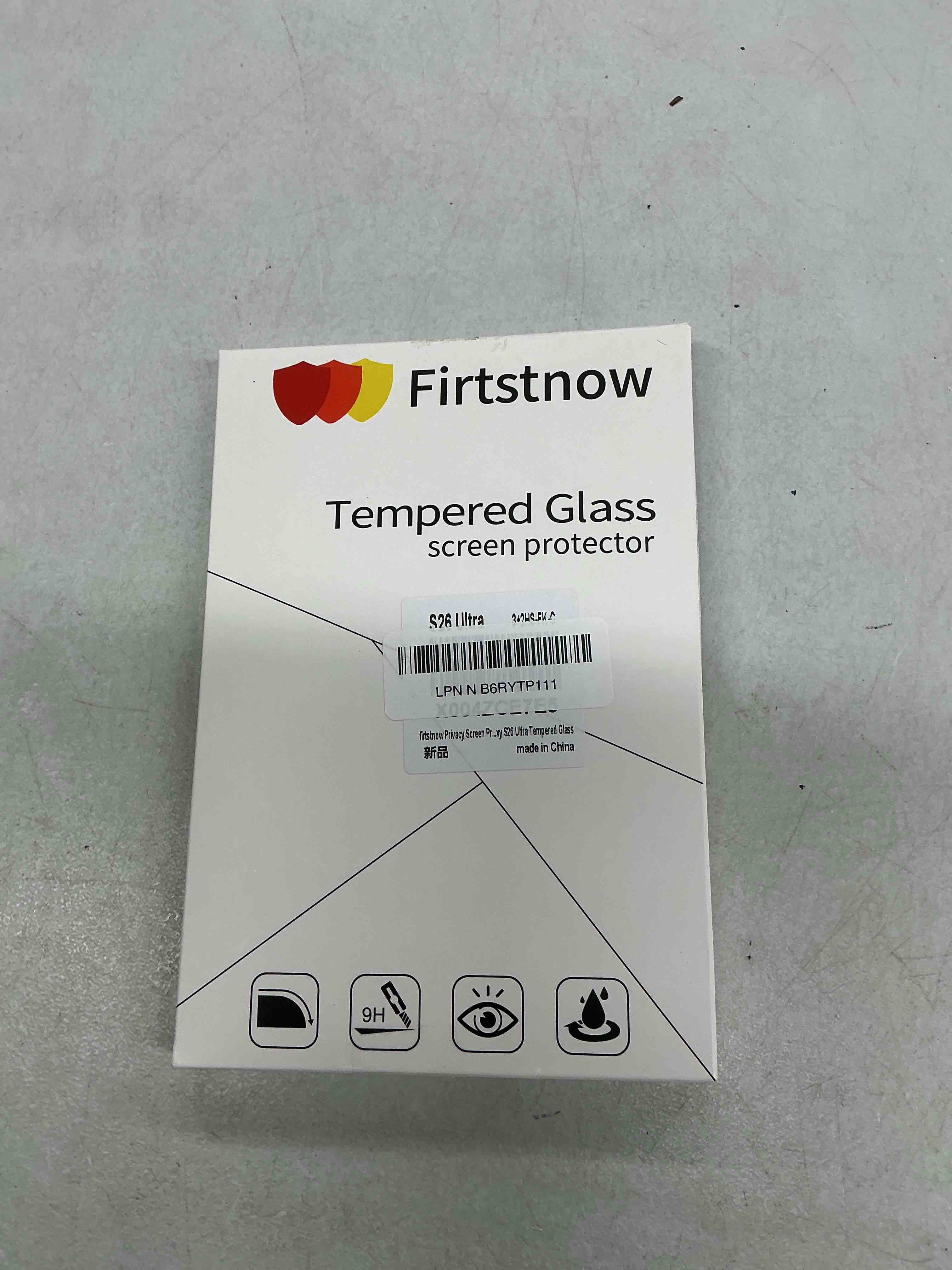 Condition photo showing Good Condition for 3 pack privacy screen protector for samsung galaxy s26 ultra tempered glass + 2 pack camera lens protector, true 25°anti spy, military grade shatterproof, 9h+ hardness, auto alignment frame 6.9" black galaxy s26 ultra-6.9 inch