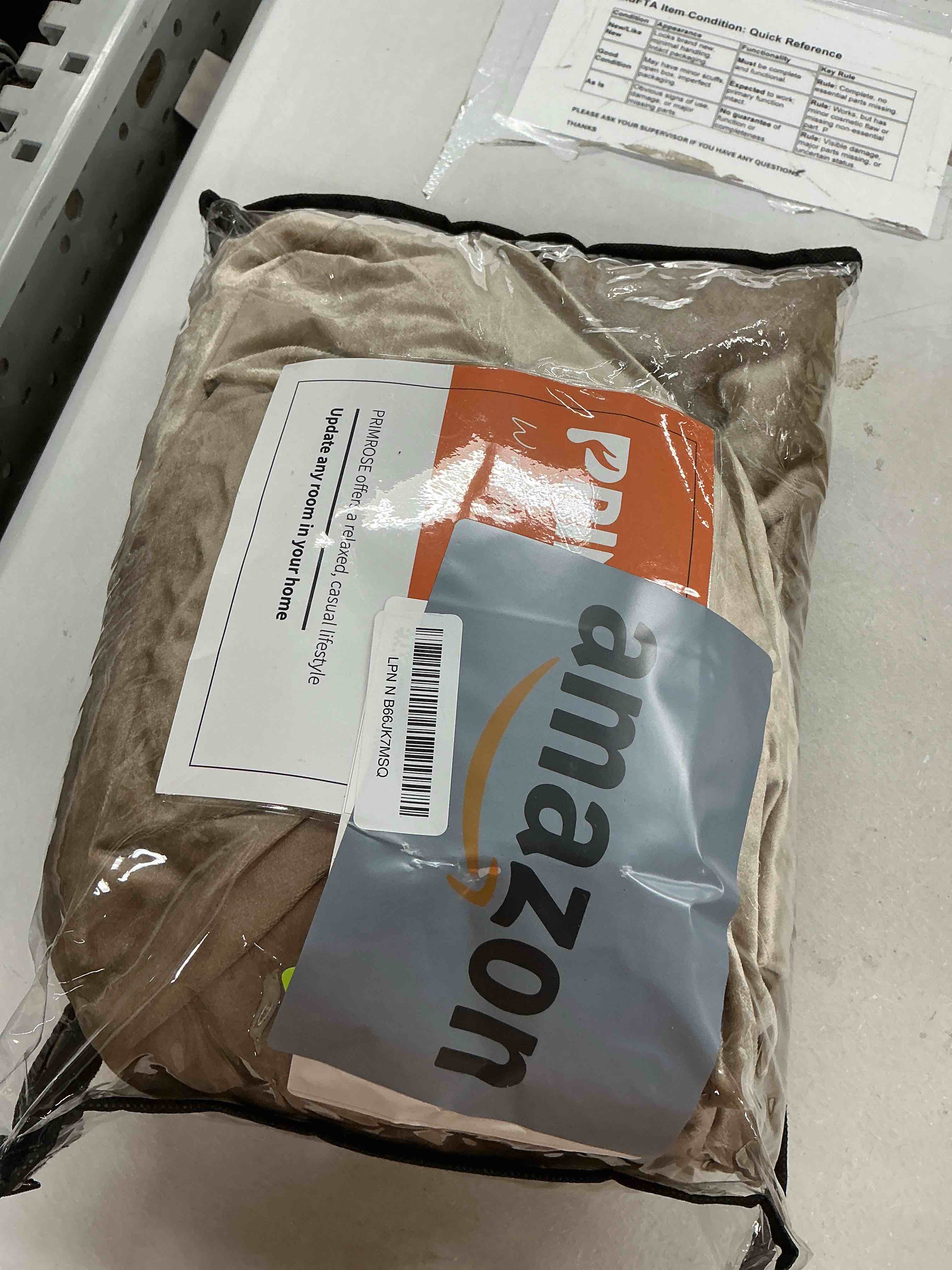 Condition photo showing Good Condition for primrose taupe curtains 102 inch for living room,2 panels velvet drapes blackout rod pocket back tab window treatment room darkening decorative thick curtains for bedroom taupe 52"w x 102"l (pack of 2)