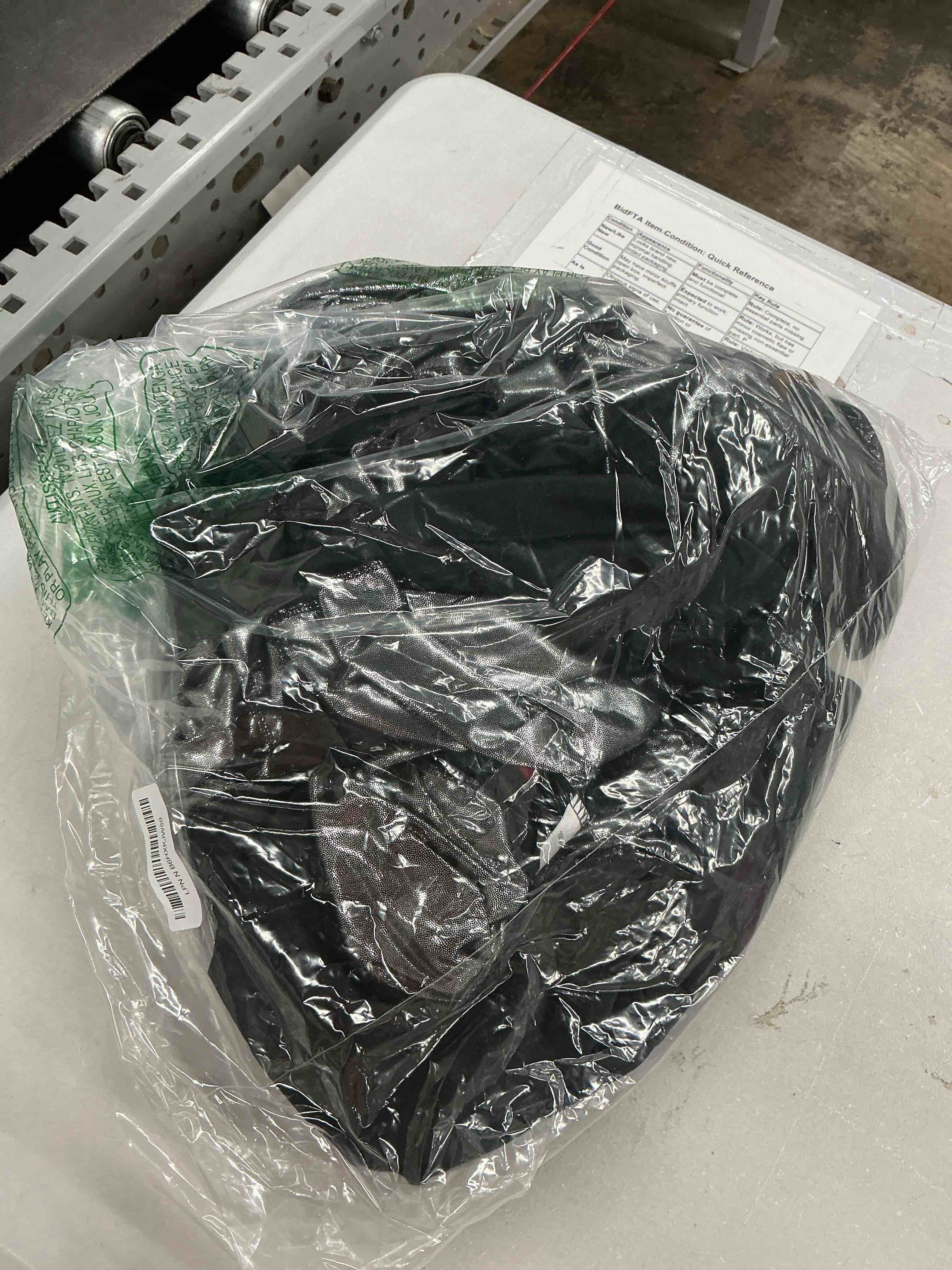 Condition photo showing Good Condition for 10ftx10ft black silver glitter sequin backdrop curtain for parties, wrinkle free sparking backdrop drapes, 2 panels 5x10ft shimmer photo back drop cloth for wedding birthday photography 5ftx10ft(2 panels) black silver