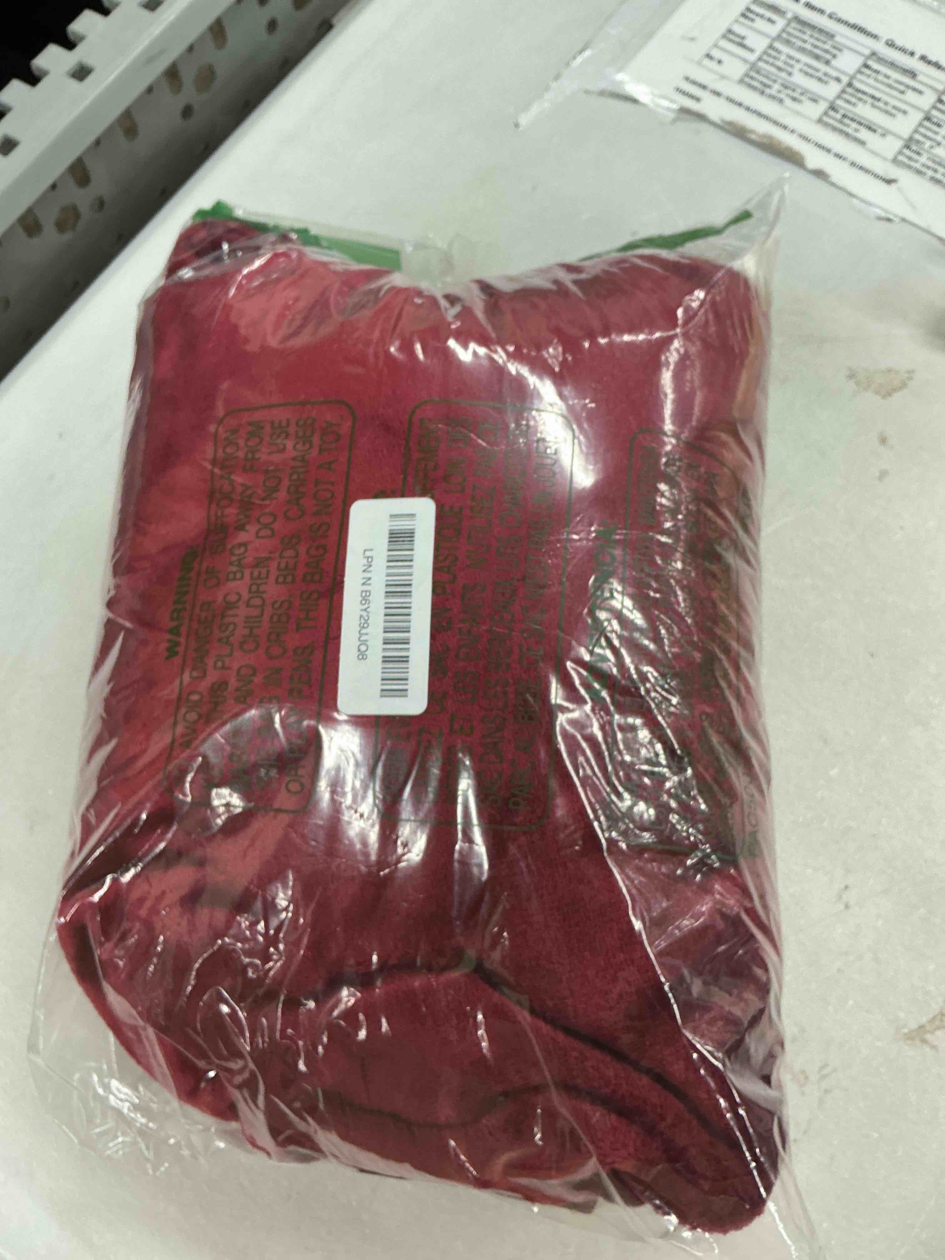 Condition photo showing Good Condition for tasthrow burgundy throw blanket 50x60 inches, soft plush cozy fleece flannel throw blanket, lightweight warm throws for bed, couch, bedroom and living room, all seasons 50"x60" burgundy