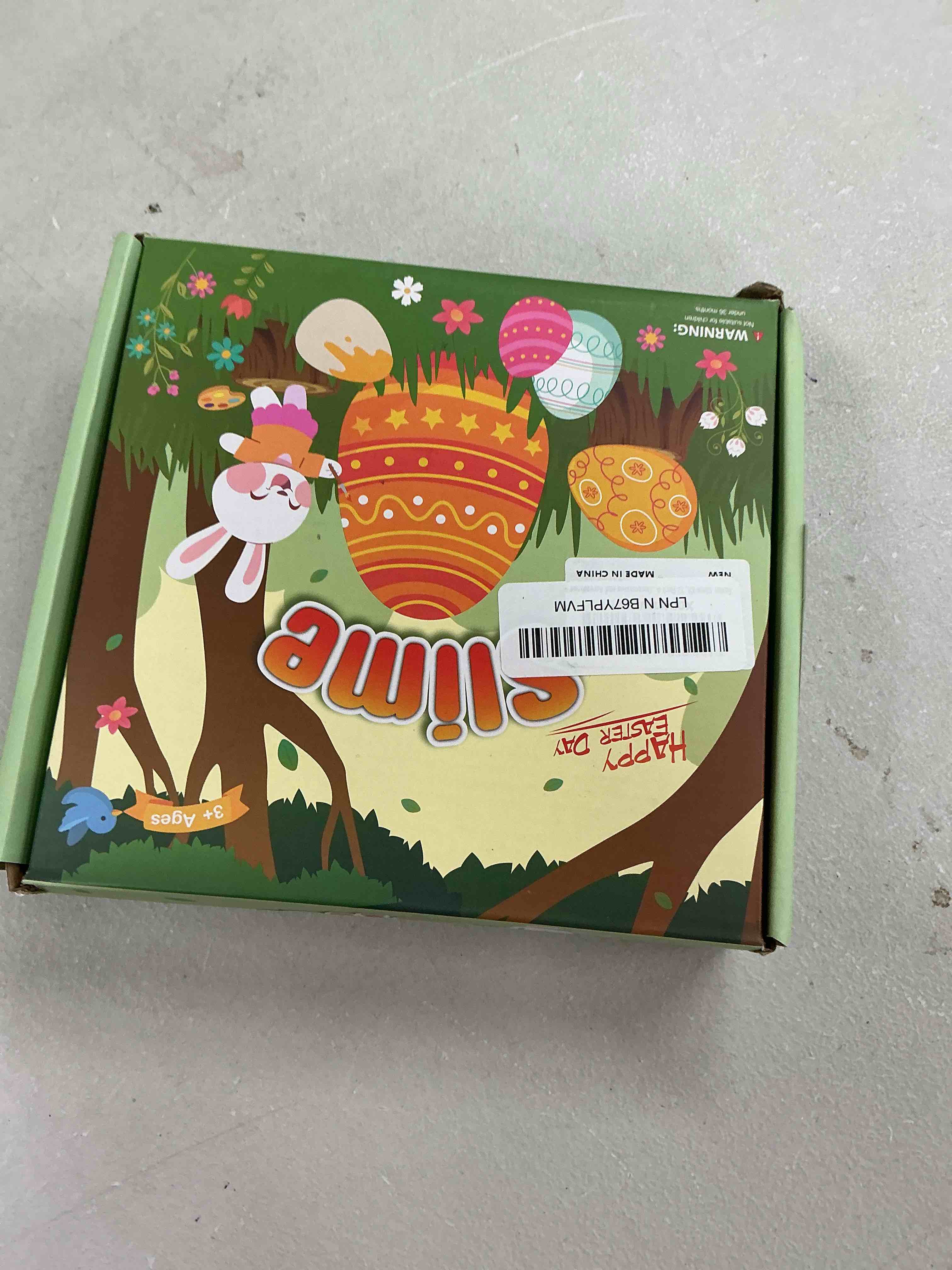 Condition photo showing Good Condition for 12-pack easter egg slime kit – stretchy, scented, colorful slime for kids – perfect easter basket stuffers, egg hunt prizes, party favors, and holiday activities 12pack-egg