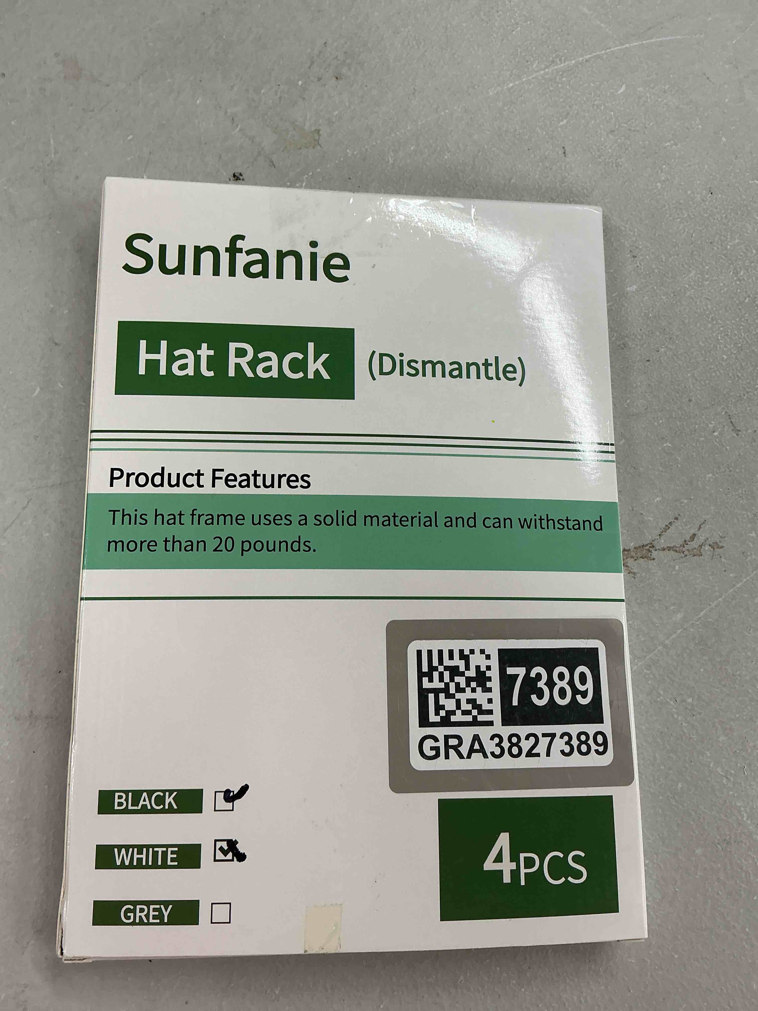 Condition photo showing Good Condition for hat rack for hat storage (4-pack), multi-purpose hat organizer, strong adhesive hat hooks for wall organizer for baseball caps, two mounting options hook, black black 4-pack