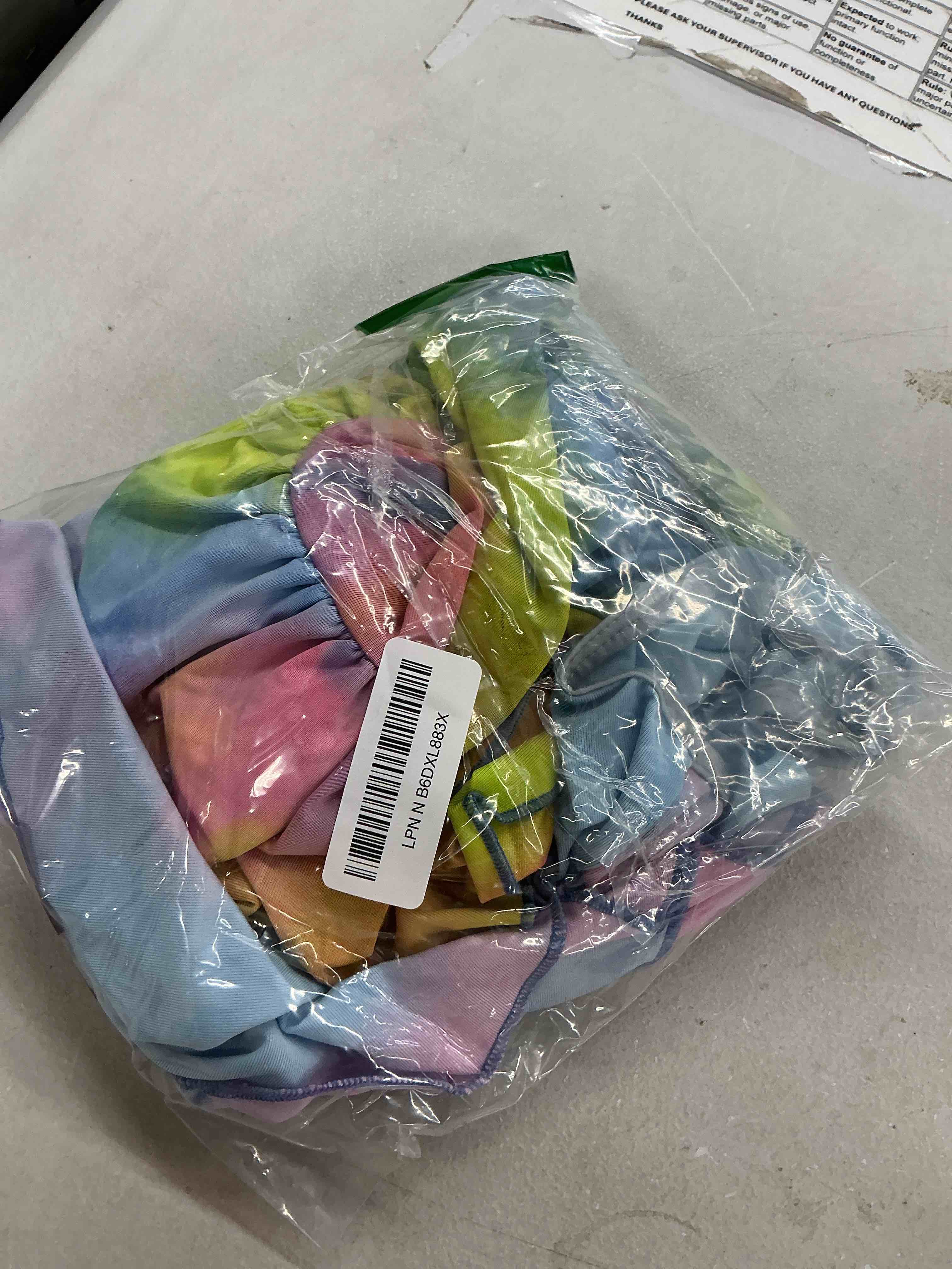 Condition photo showing Good Condition for cyeollo 2 pack dog dresses spring summer dog clothes for small medium dogs girl tie dye dress breathable pet doggie apparel, xx-large xxl-chest(25"-29") tie dye-2