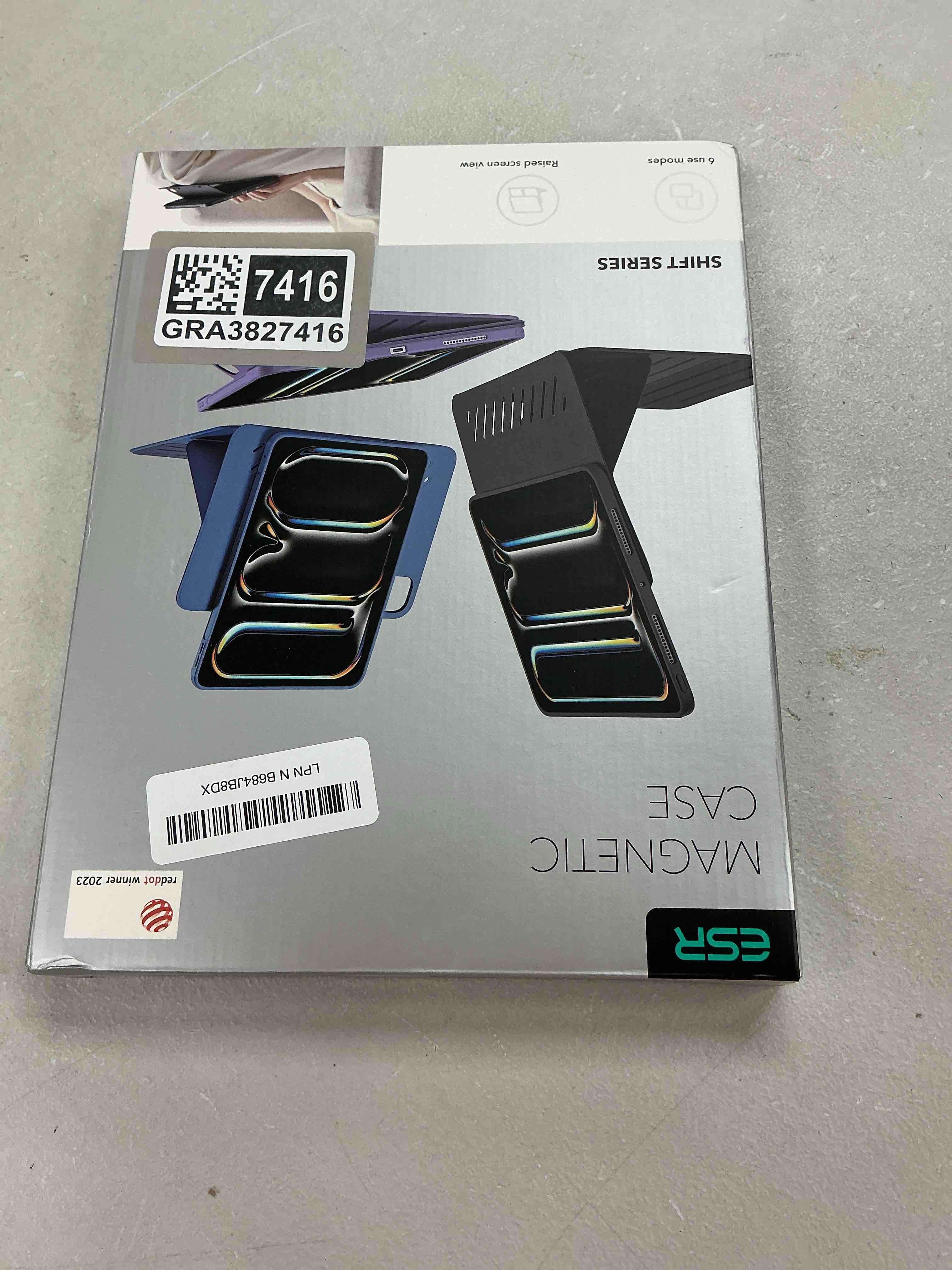 Condition photo showing Good Condition for esr for ipad air 11 inch case m4/m3/m2 (2026/2025/2024), ipad air 5th/4th gen case (2022/2020) 10.9 inch, removable magnetic cover, adjustable portrait/landscape stand, 9 standing angles, black