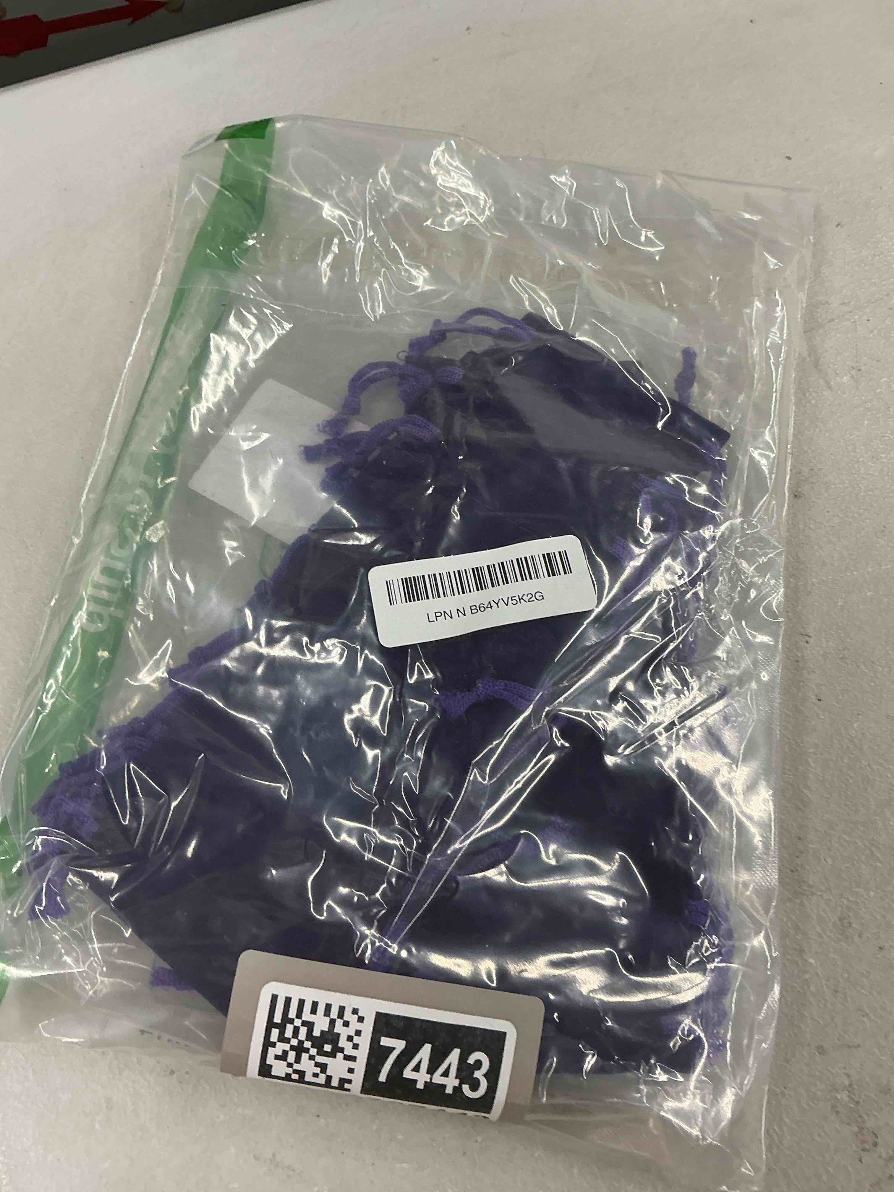 Condition photo showing Good Condition for hrx package small velvet jewelry bags with drawstring, 20pcs velvet cloth gift pouches purple (3x4 inches)