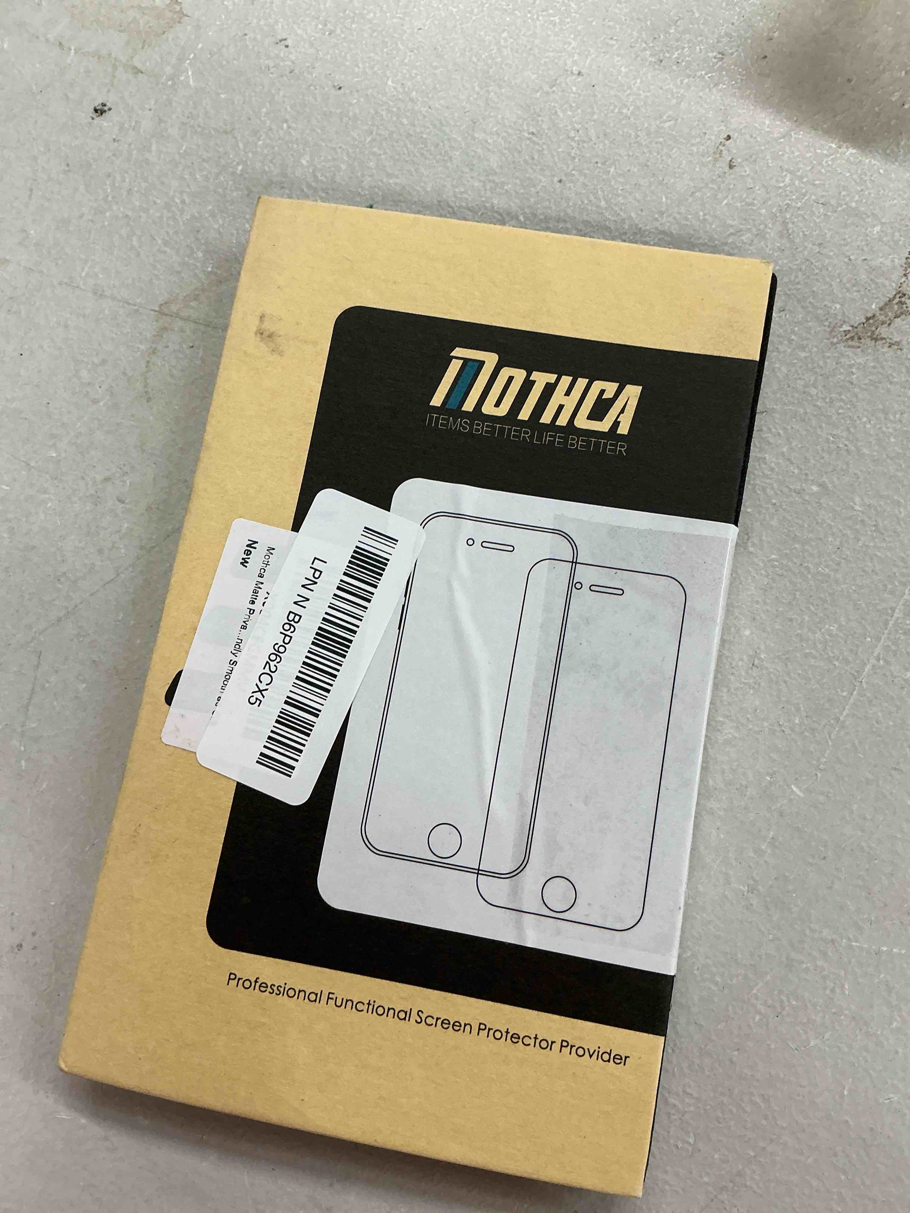 Condition photo showing Good Condition for mothca matte privacy screen protector for iphone 16 pro max[6.9 inch] with easy installation tool, anti spy anti glare full coverage tempered glass film, anti-fingerprint, case friendly smooth as silk iphone 16 pro max-6.9 inch