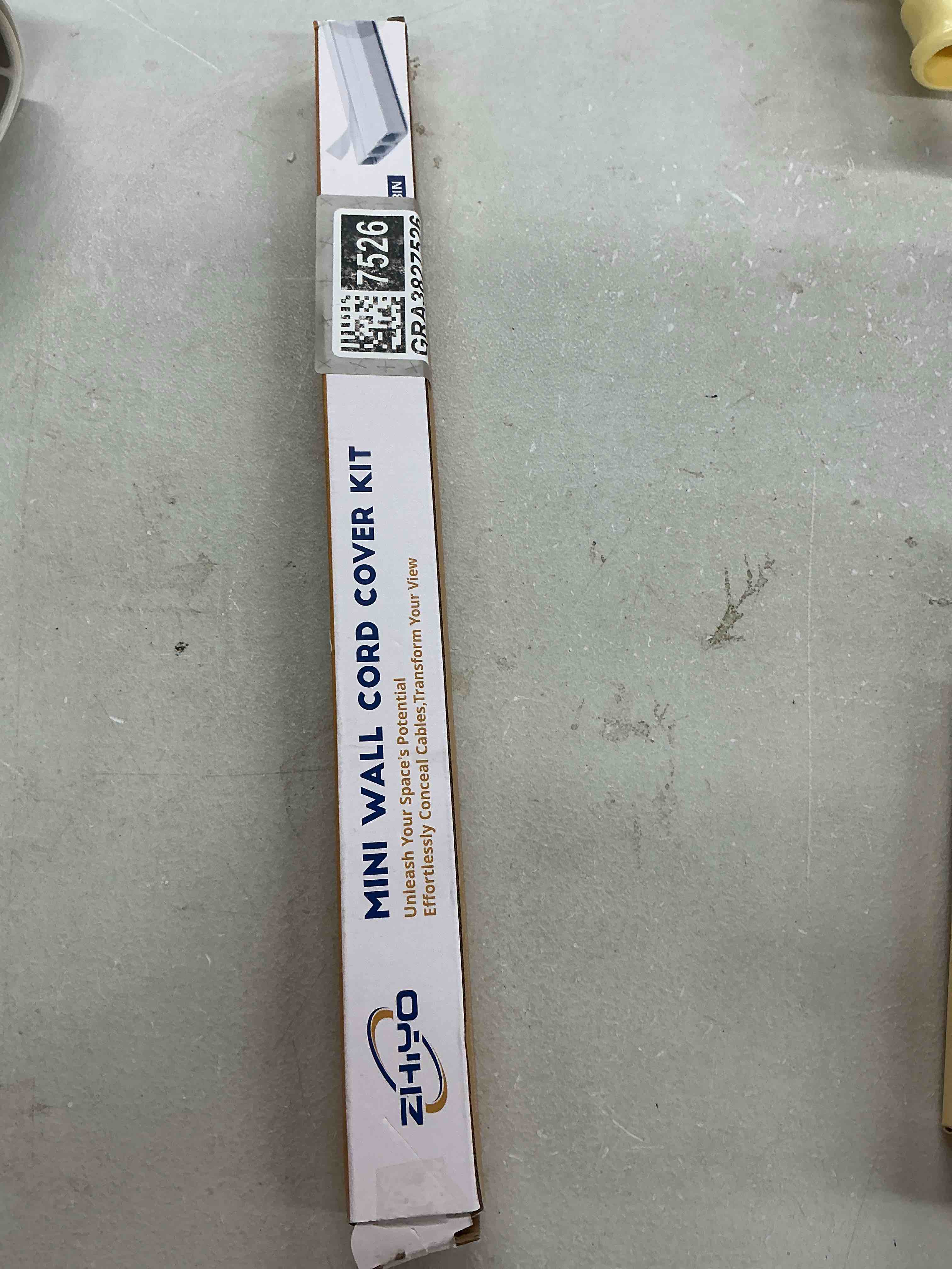Condition photo showing Good Condition for zhiyo cord hider wall for one cord, 68in cord covers for wires on wall, easy install cable cover wall, cable raceway hide cords, cable hider cord management wall, 4x l17in w0.6in h0.4in beige w0.6in x h0.4in x l68in beige