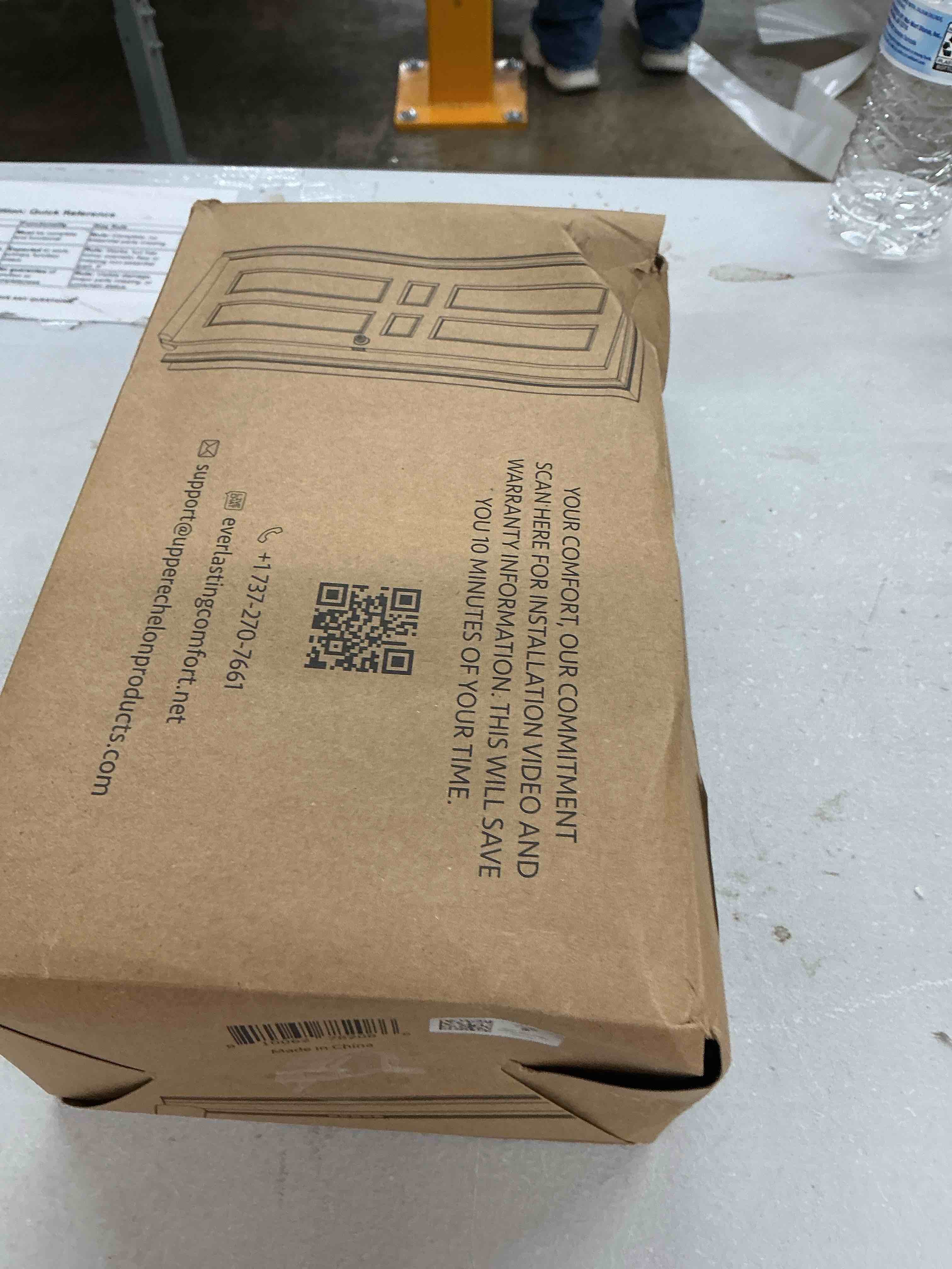 Condition photo showing Good Condition for everlasting comfort 2 sided under door draft stopper for bottom of doors - quick install, keeps heat in & cold air out - sound proofing foam strip gap filler, noise blocker for interior -fits 30"-36"w