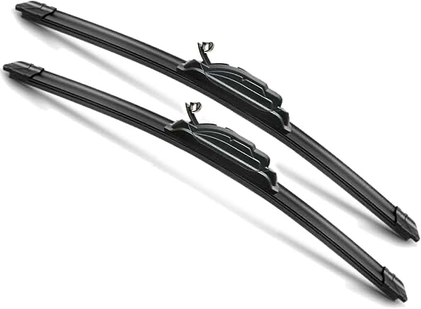 JustCar 24" and 22" Windshield Wipers Blades, OEM Quality Premium All-Seasons Wiper blades,Original Equipment Automotive Replacement Windshield Wiper Blades for My Car (Set of 2) U/J HOOK 24"+22"(Pair For Front Windshield)