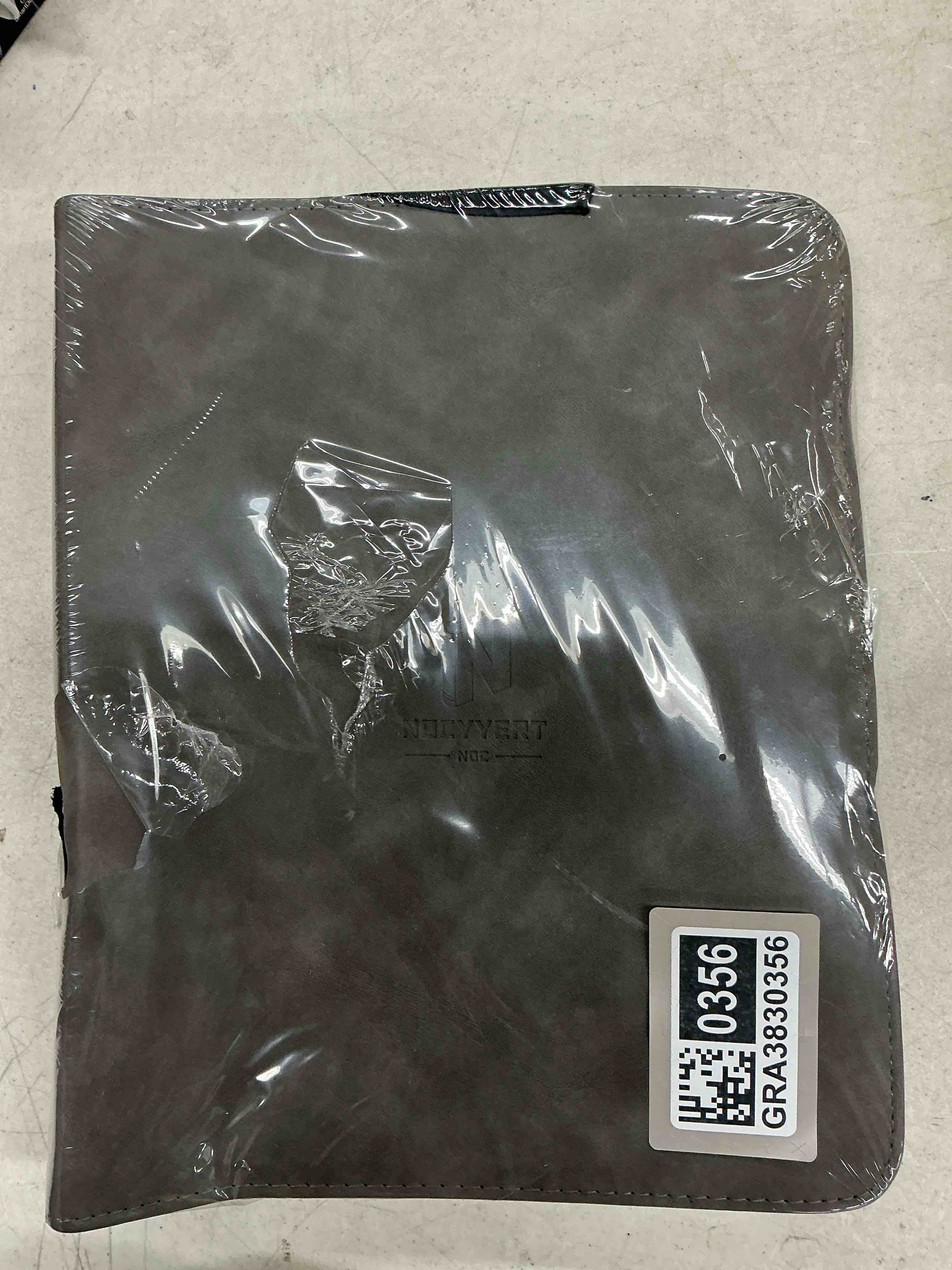 Condition photo showing As Is for trading card binder, premium 9 pocket 720 double sided pocket collection binder,card album for tcg card holder for game card, sports card, yugioh, mtg etc(gray) 9 pocket 720 gray