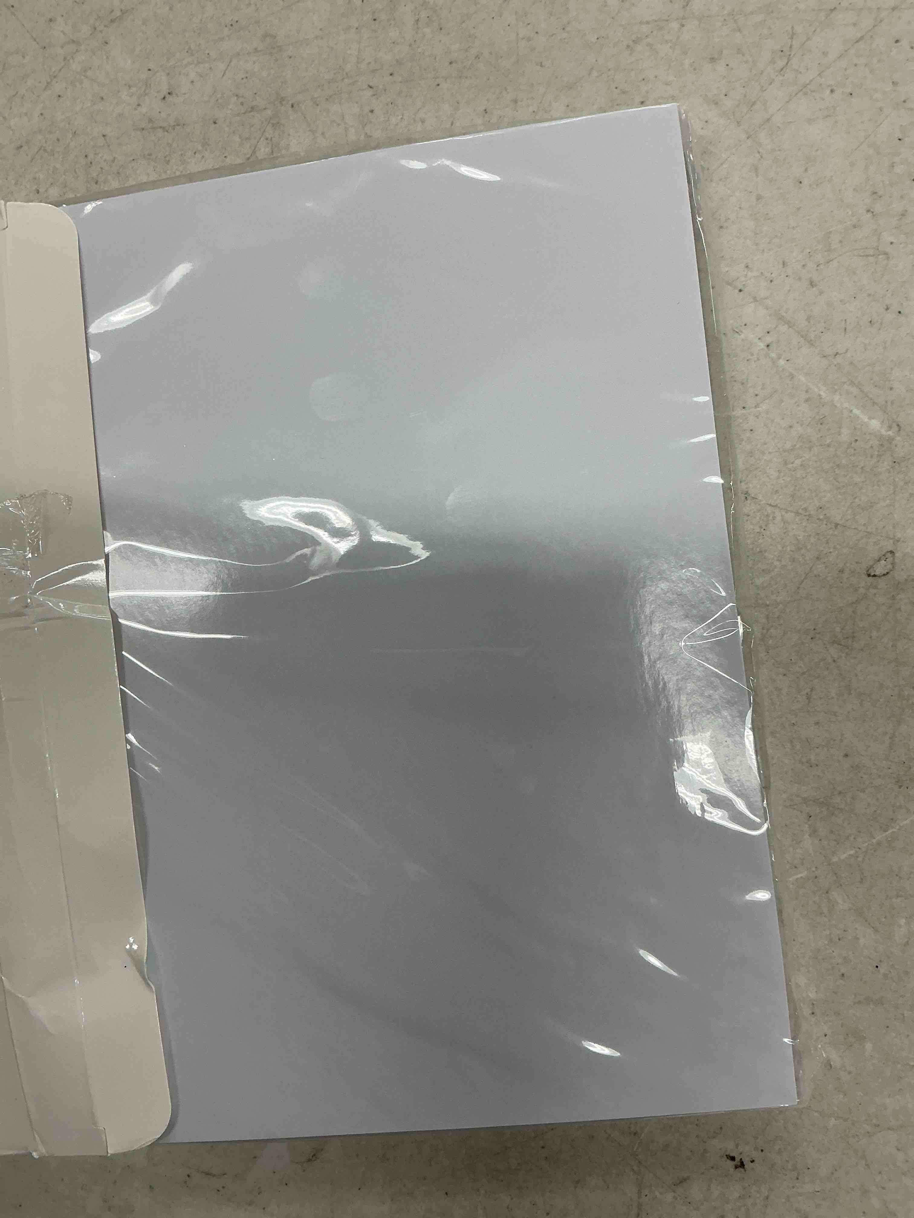 Condition photo showing New/Like New for glossy thin inkjet paper 8.5x11 inches, 110 sheets brochure paper, 115gsm photo paper for inkjet printer with dye ink for custom chip bag party favors single-sided-30lb-110sheets