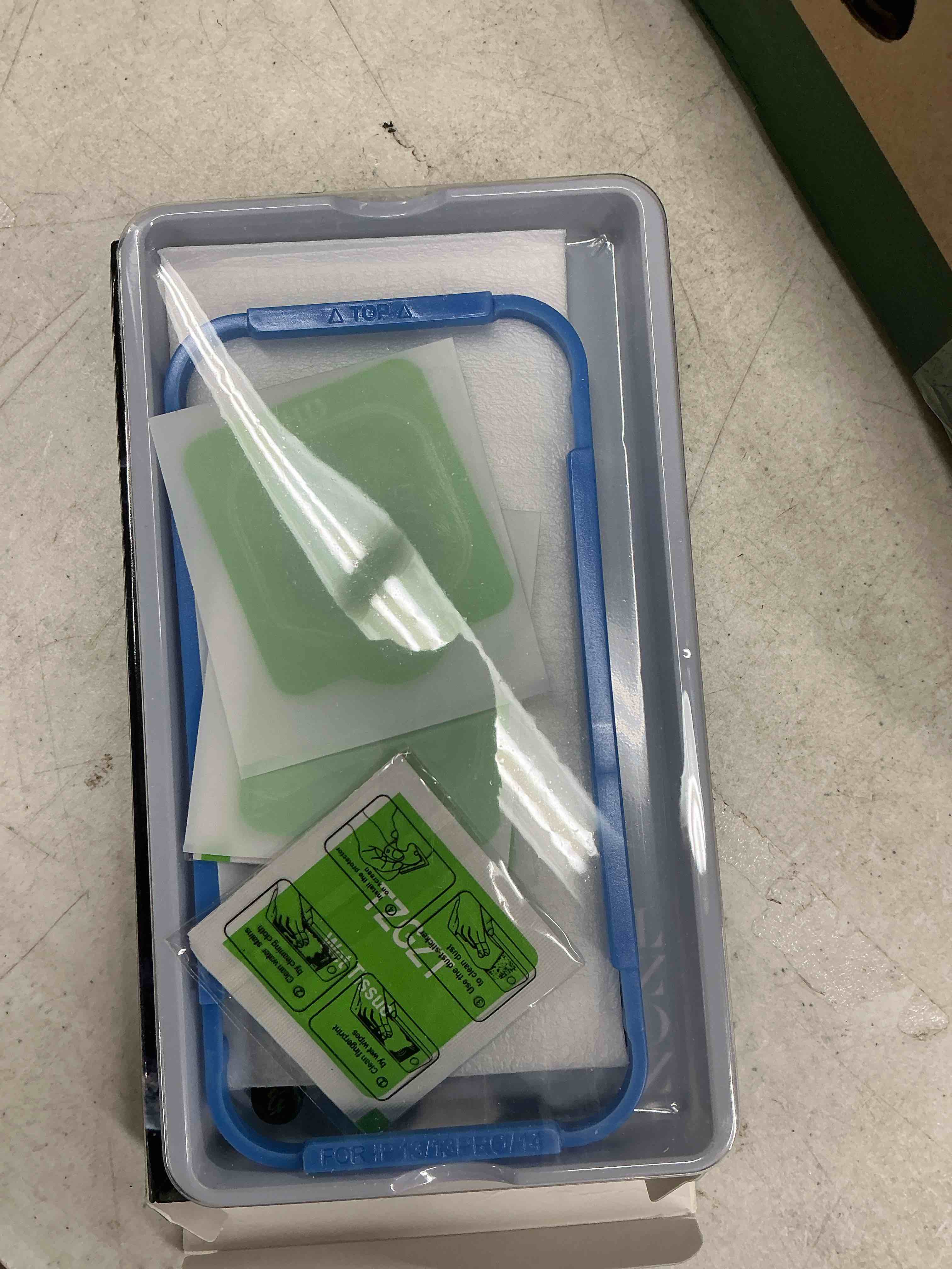 Condition photo showing Good Condition for tzgzt [true 9h+ shatterproof] 2 pack for iphone 13 screen protector tempered glass film, with 2  pack camera lens protector accessories, phone case friendly, with alignment frame, ultra hd iphone 13 -6.1 inch
