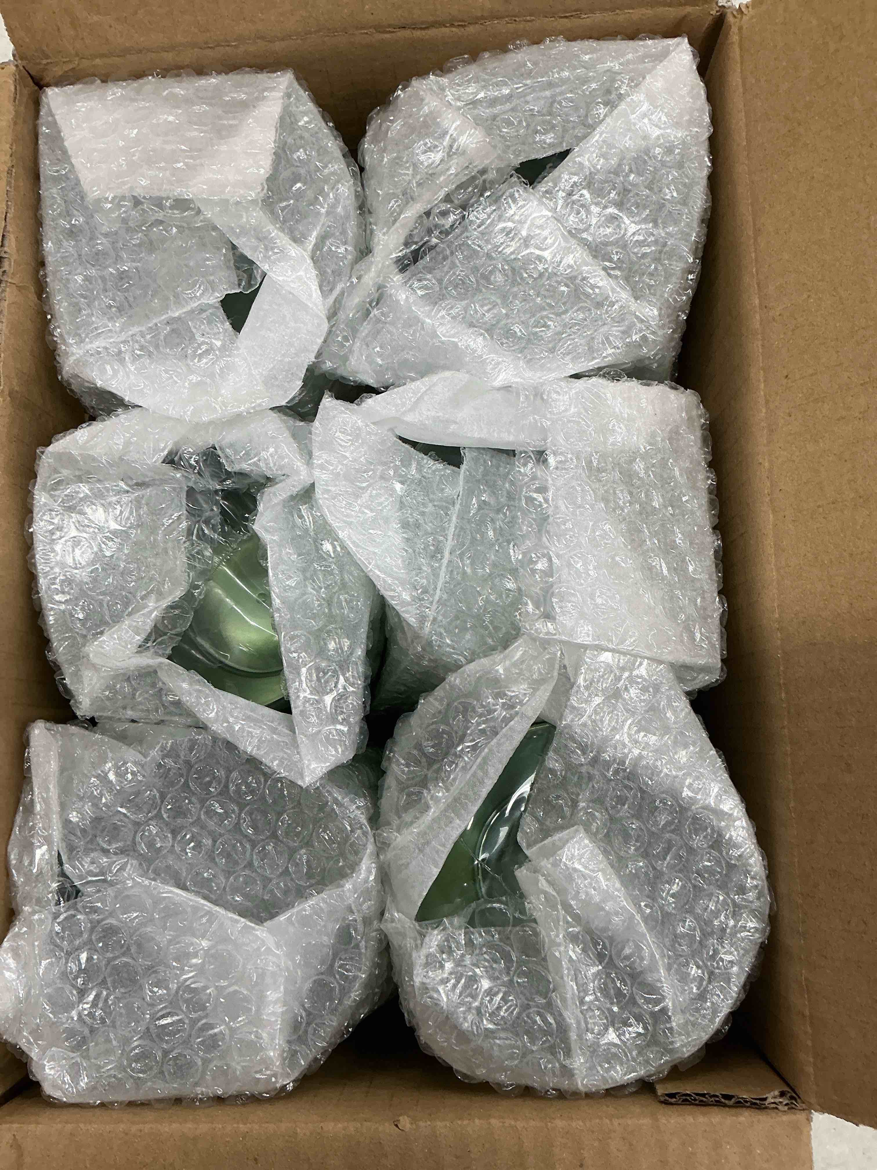Condition photo showing New/Like New for 150 pack plastic cups 9 oz green clear plastic christmas cups for cocktail fancy disposable cup for party stemless wine glasses for wedding thanksgiving christmas party graduation green 150