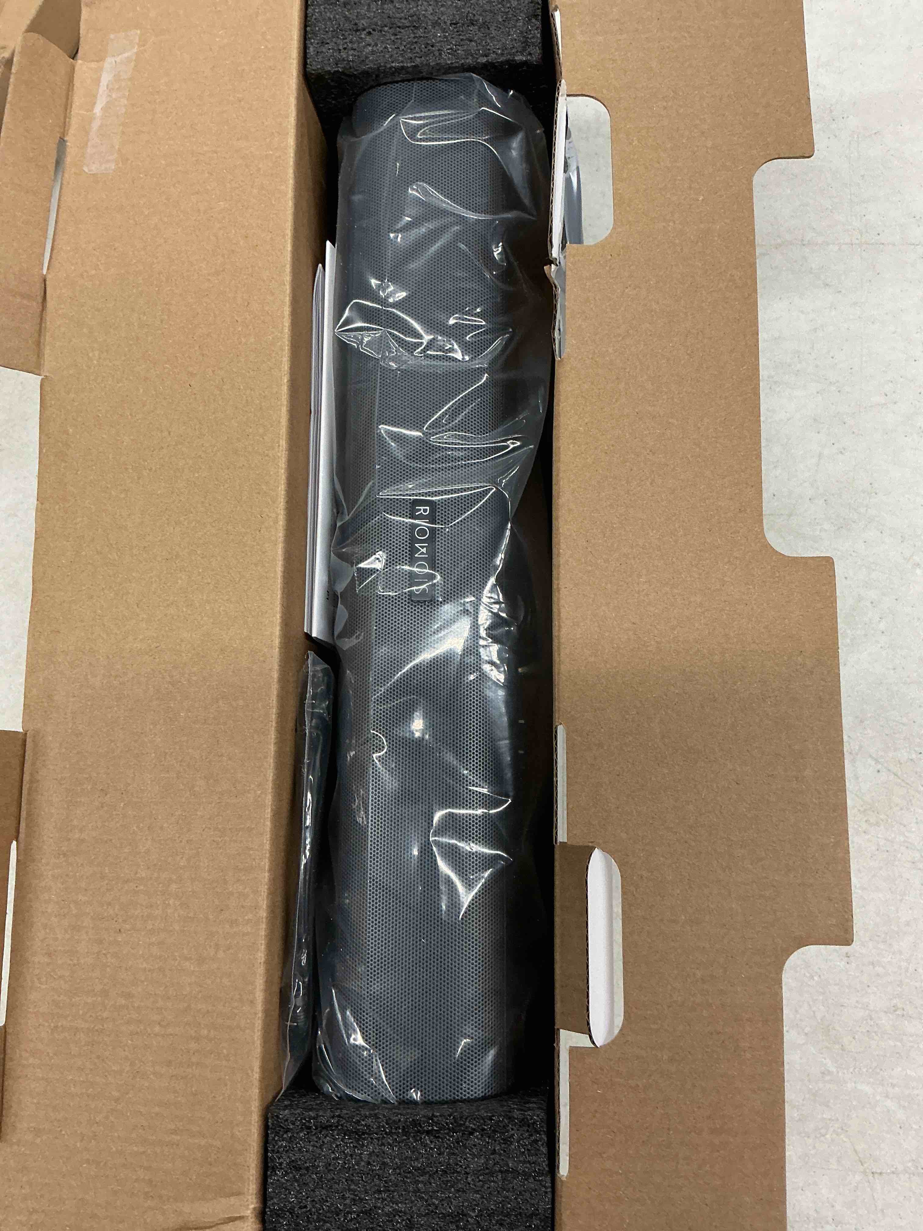 Condition photo showing New/Like New for sound bar for smart tv, soundbar for tv with bass reflector and easy set up, home audio surround sound system for tv pc projector, wall mountable without subwoofer