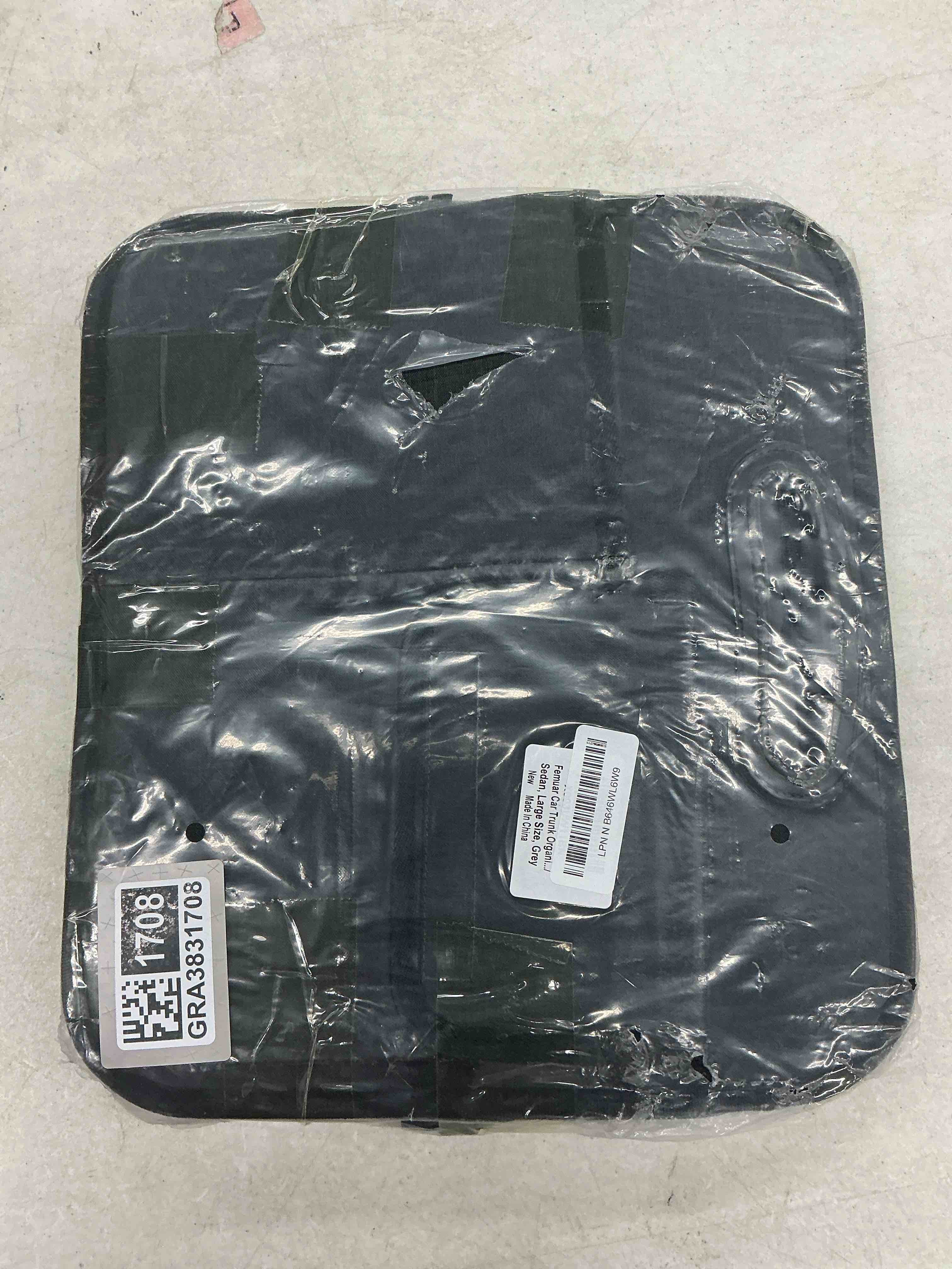 Condition photo showing Good Condition for femuar car trunk organizer with 72l large capacity waterproof collapsible and 11 pockets, trunk organizer for car suv/jeep/sedan, large size, grey large grey