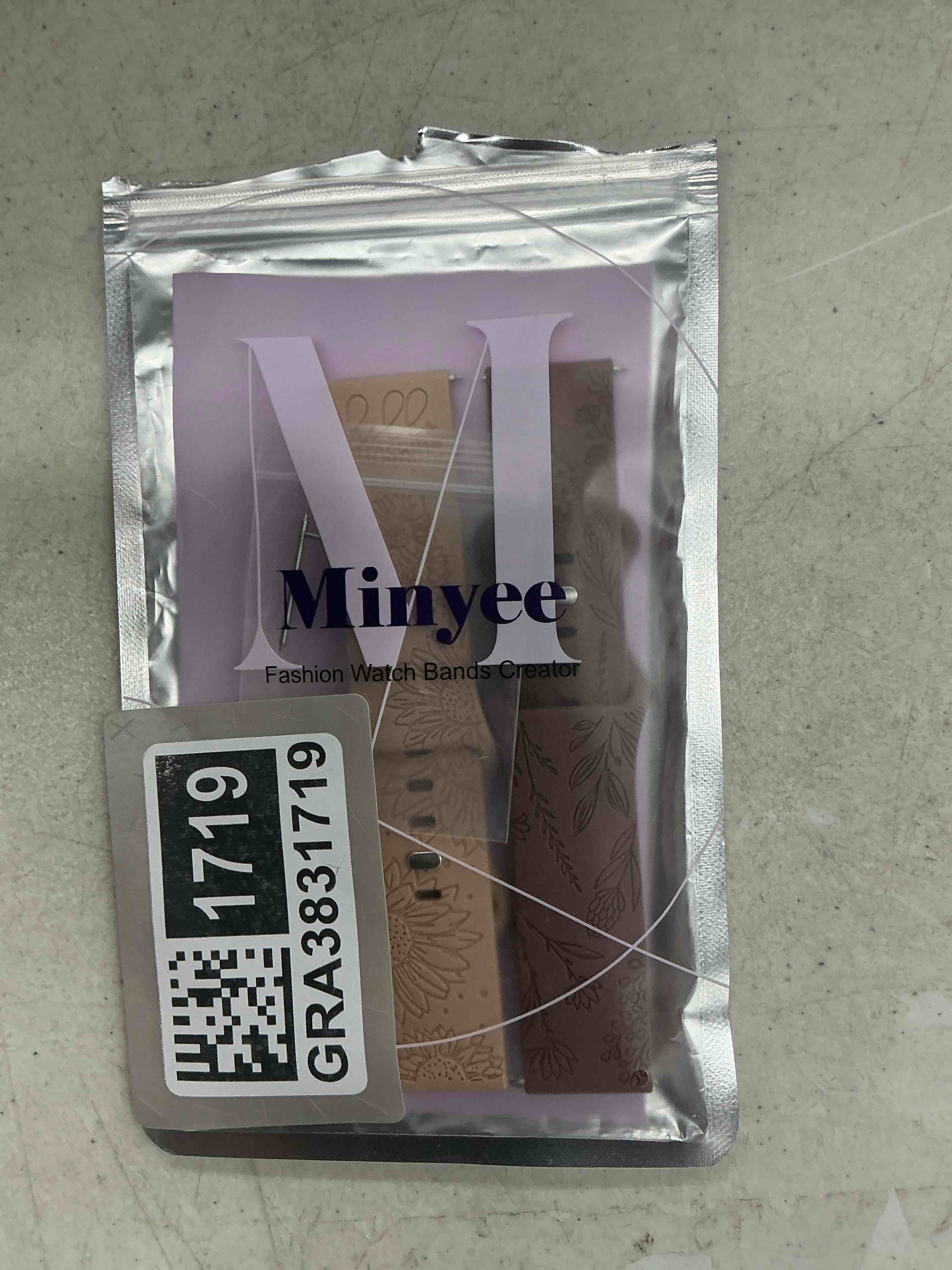 Condition photo showing Good Condition for minyee 2 packs floral engraved band compatible with fitbit versa 2/fitbit versa/versa lite bands women, cute soft silicone sunflower dandelion sport designer fancy summer strap for versa 2 smart watch violet smoke/nude