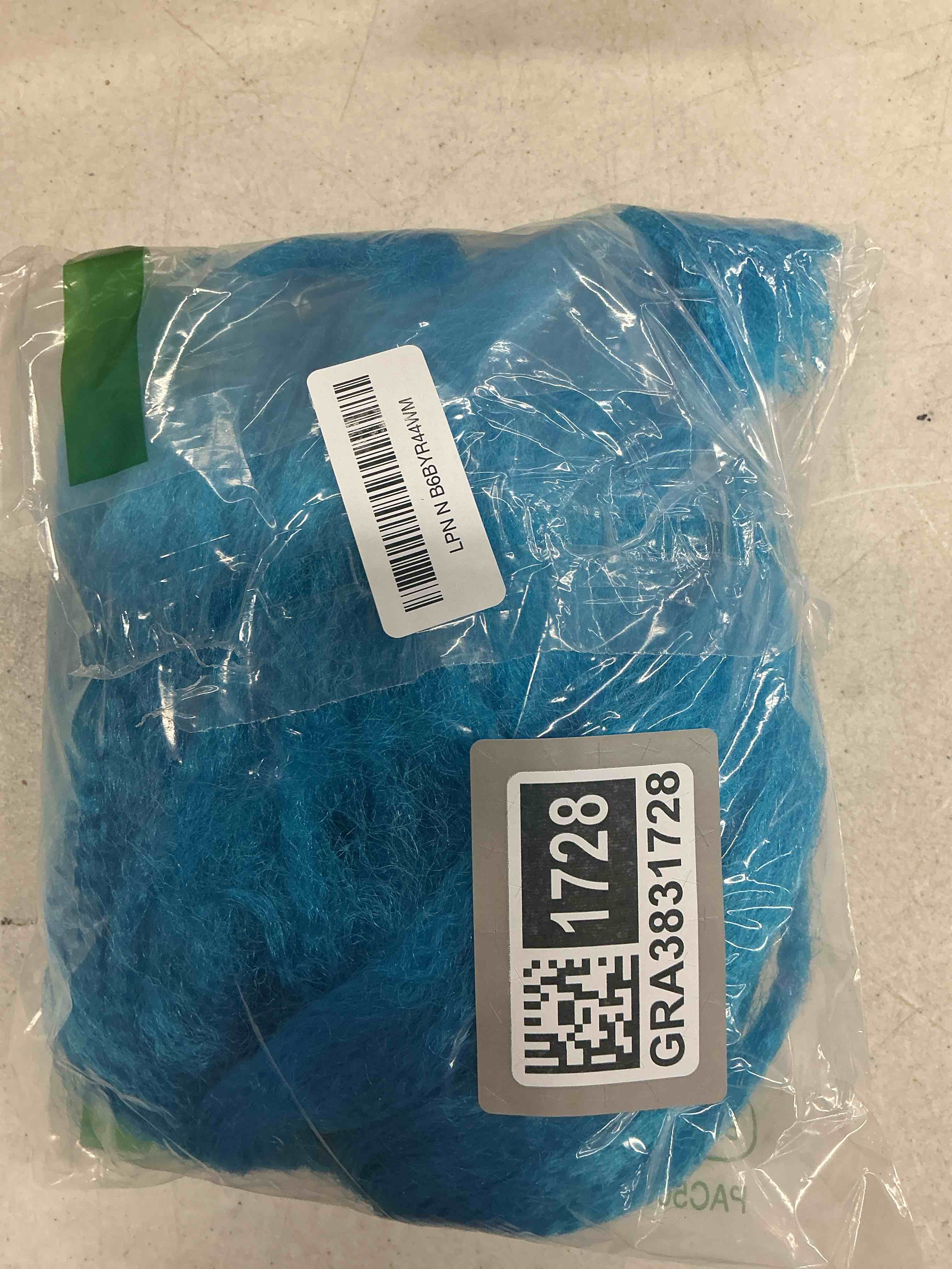 Condition photo showing Good Condition for anger wig flame fire wig short blue wigs with cap spiked spiky fun flame shape wigs unisex costume outfit for halloween cosplay party