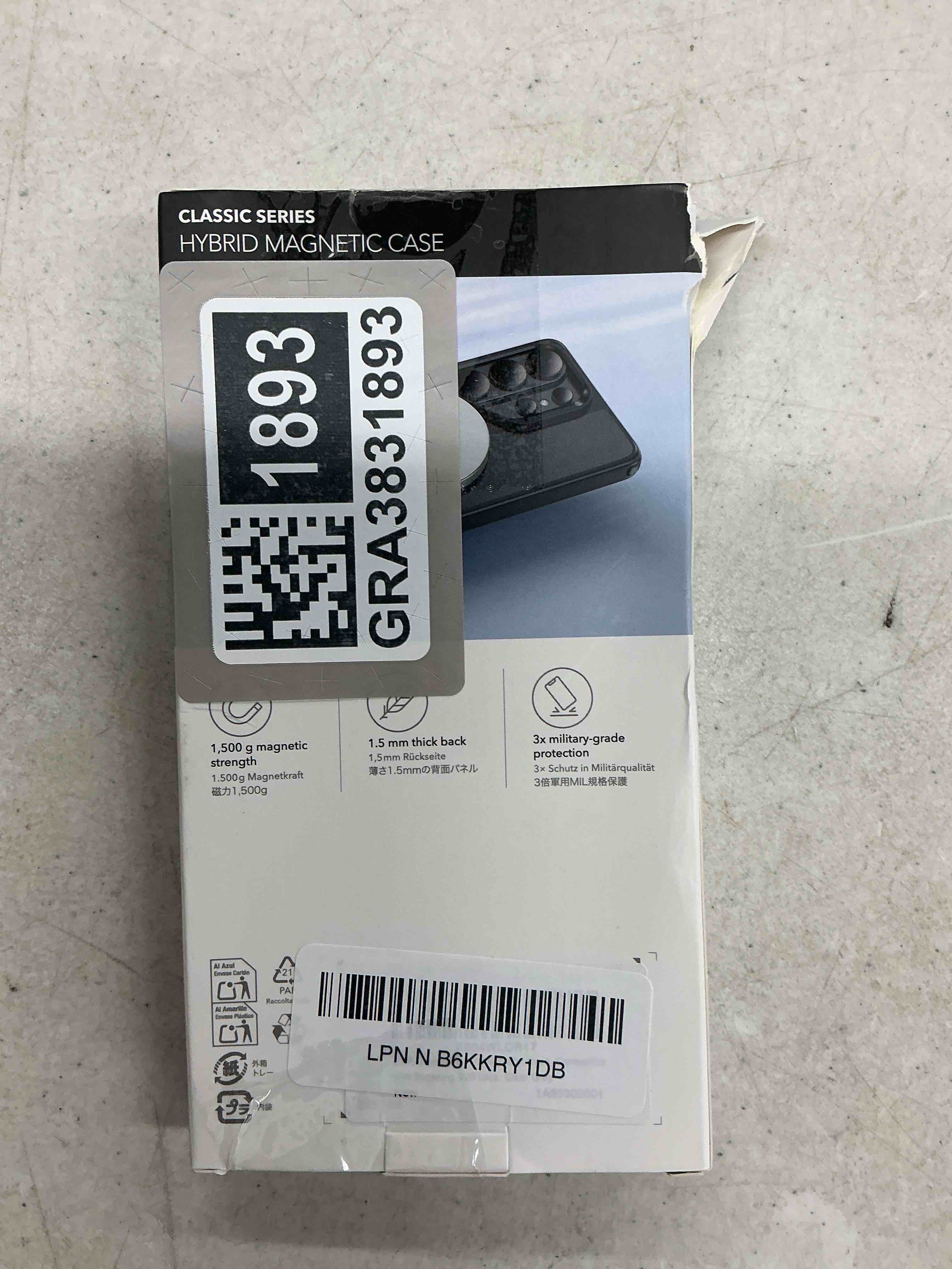Condition photo showing Good Condition for esr for samsung galaxy s26 ultra phone case, compatible with magsafe, military-grade protection, shockproof magnetic case for samsung galaxy s26 ultra, classic hybrid series, clear grey clear grey s26 ultra
