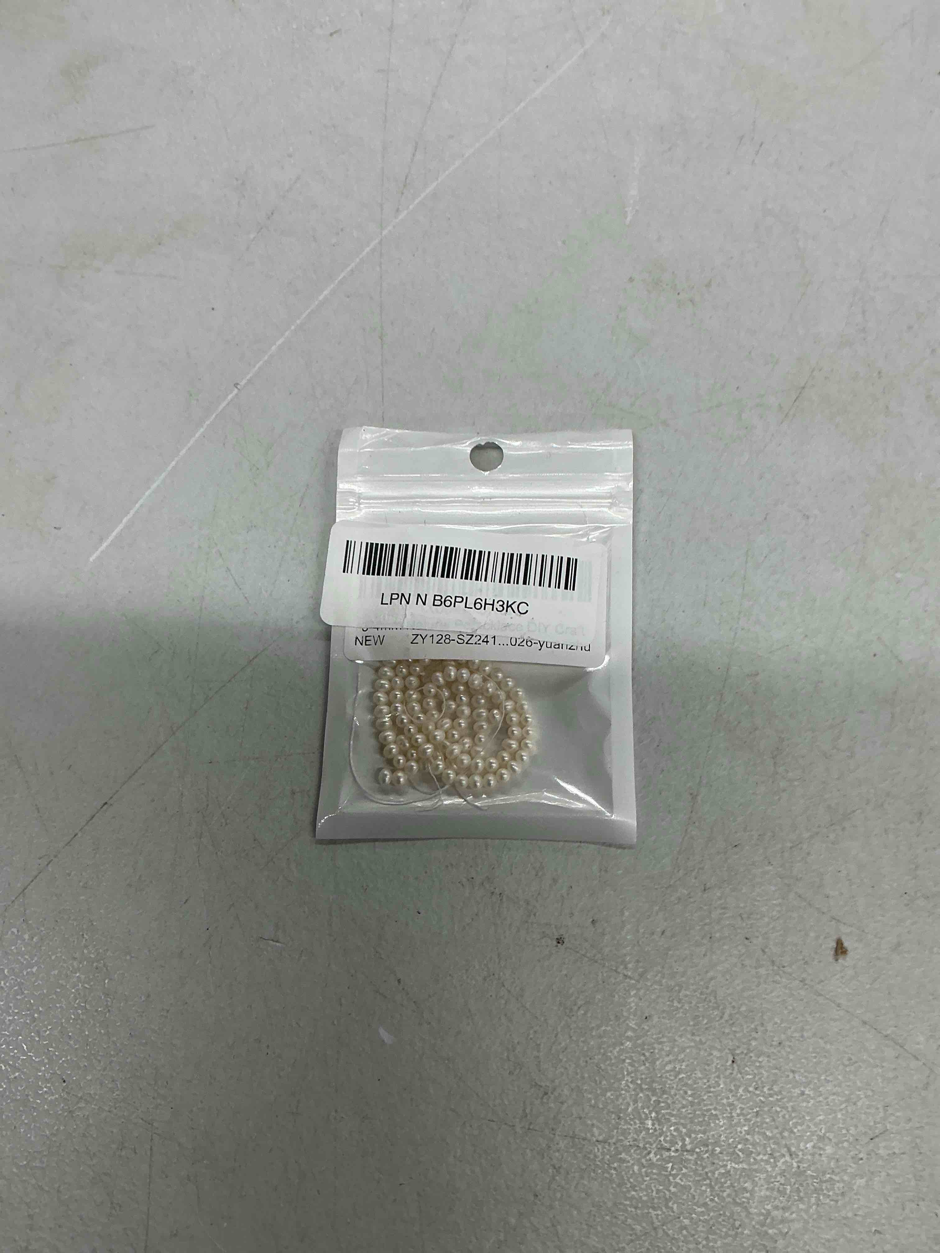 Condition photo showing Good Condition for 3-4mm natural pearl beads small round shape white cultured freshwater pearl loose beads for jewelry making necklace diy craft round pearl