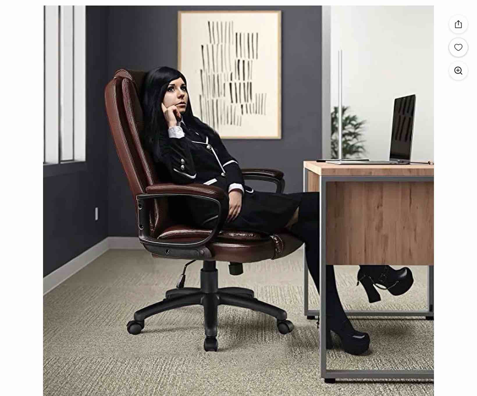 Bossin Big and Tall Home Office Computer chair for Adults, High Back Desk Chair for Heavy Duty 400 LBS