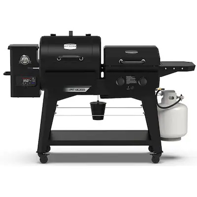Pit Boss DX Black Liquid propane and wood pellet Combo Grill